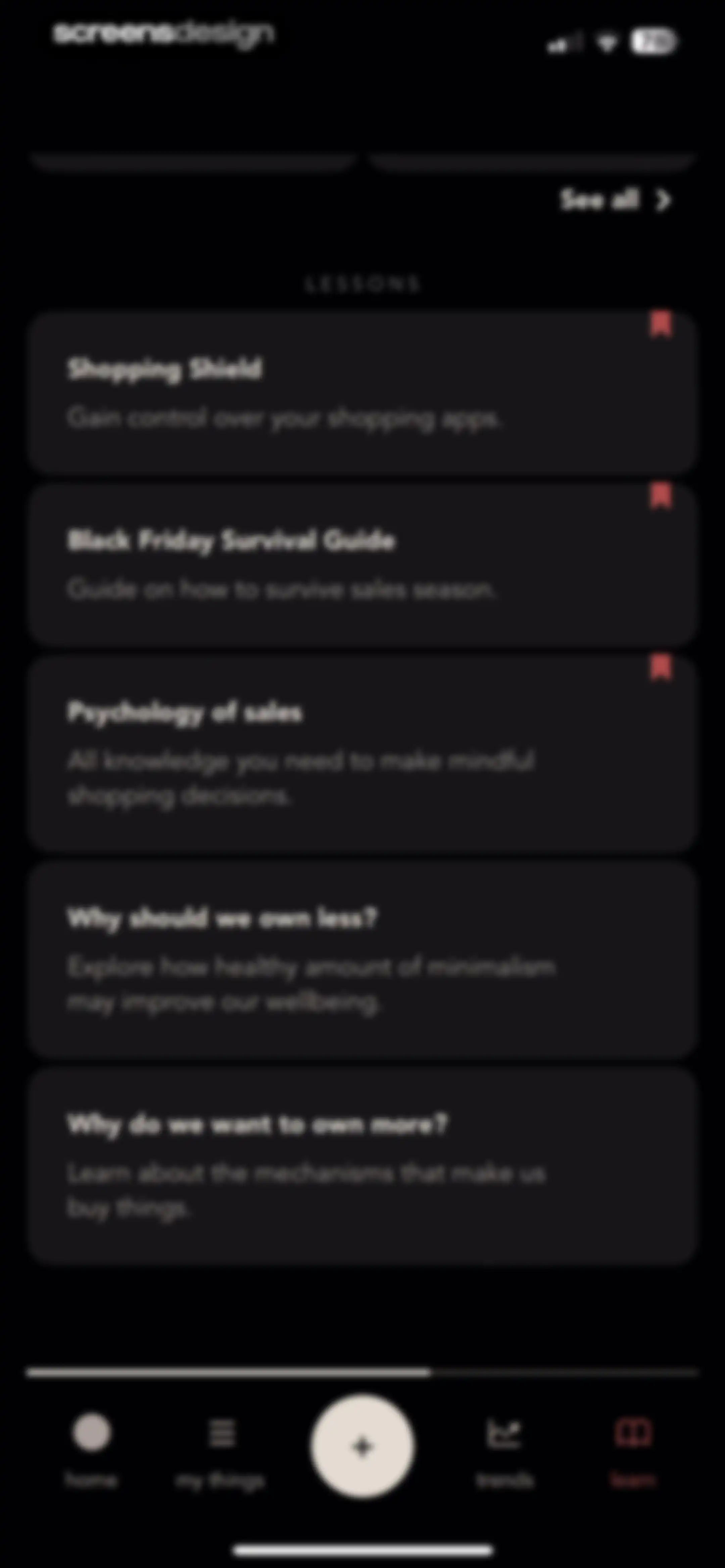 bless. minimal shopping habits screen 68