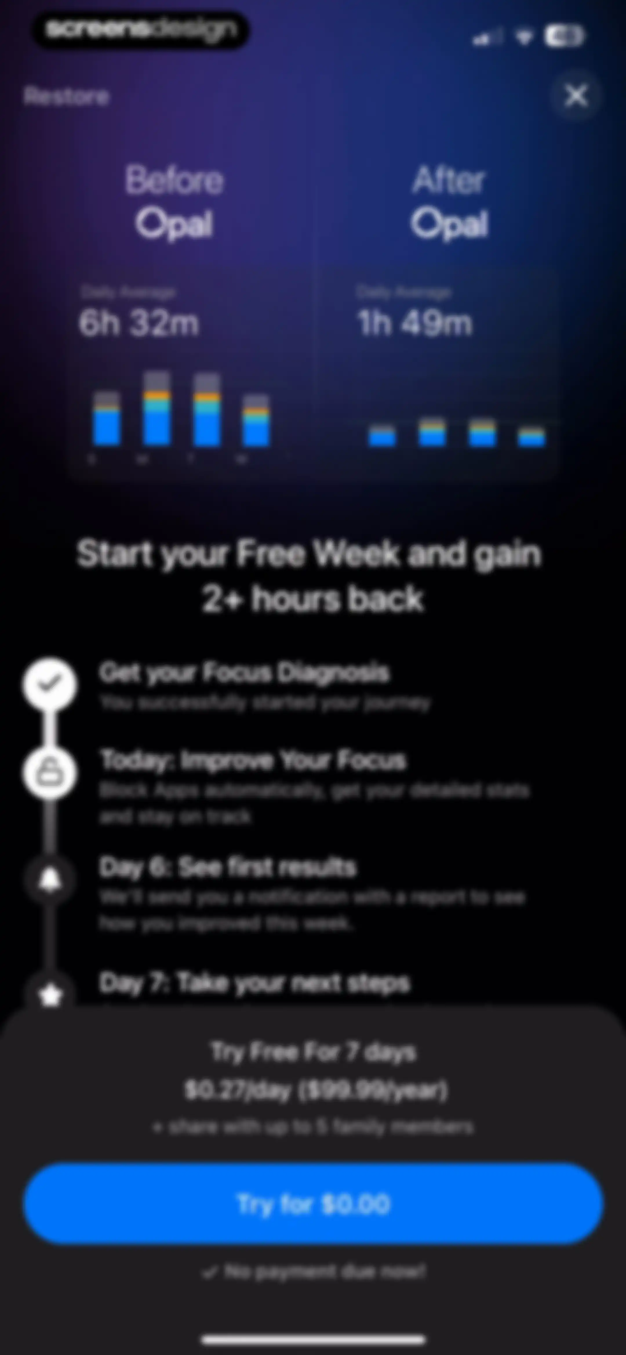 Opal: Screen Time Control screen 28