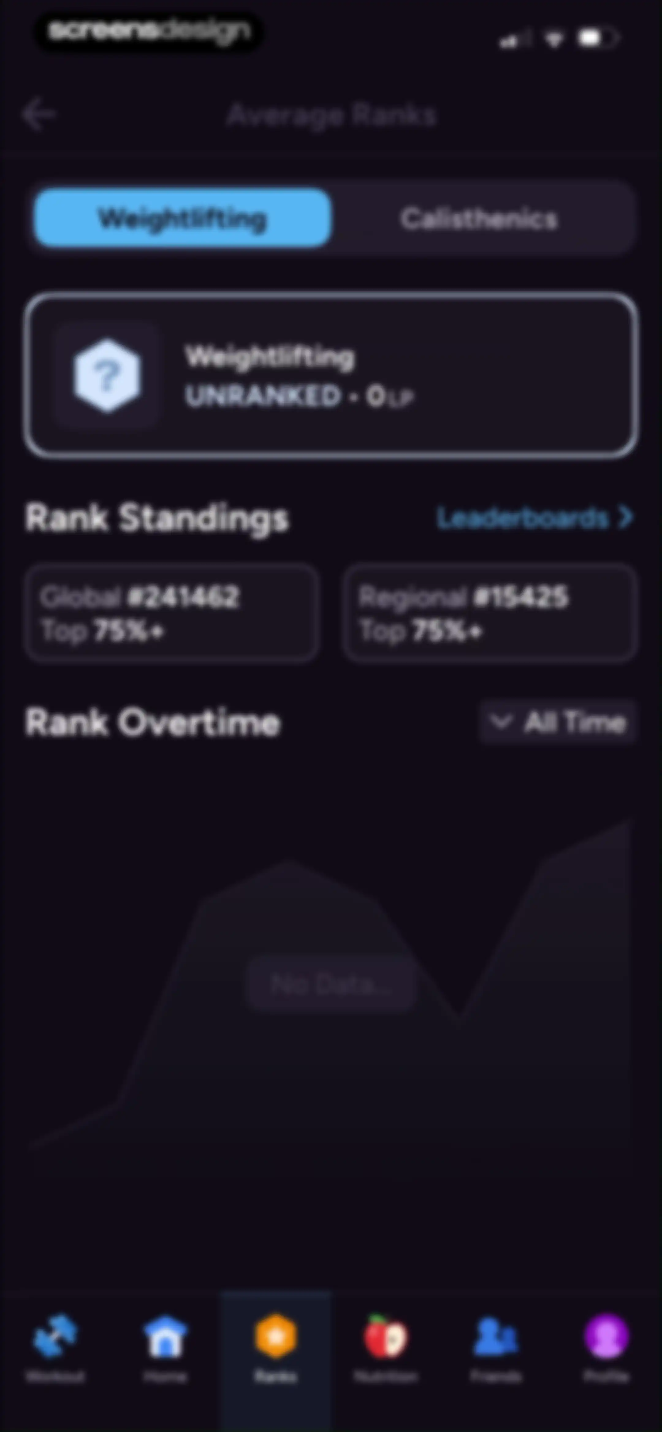 Liftoff - Ranked Gym Workouts screen 243