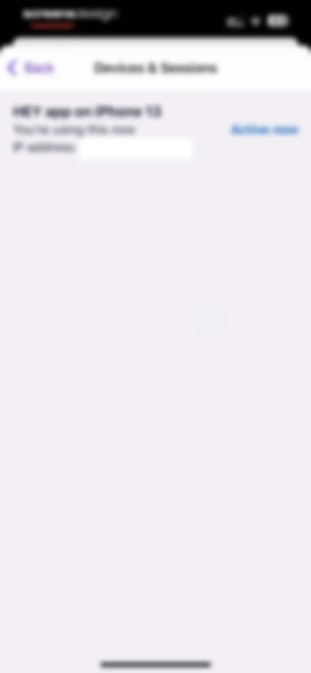 HEY Email screen 153