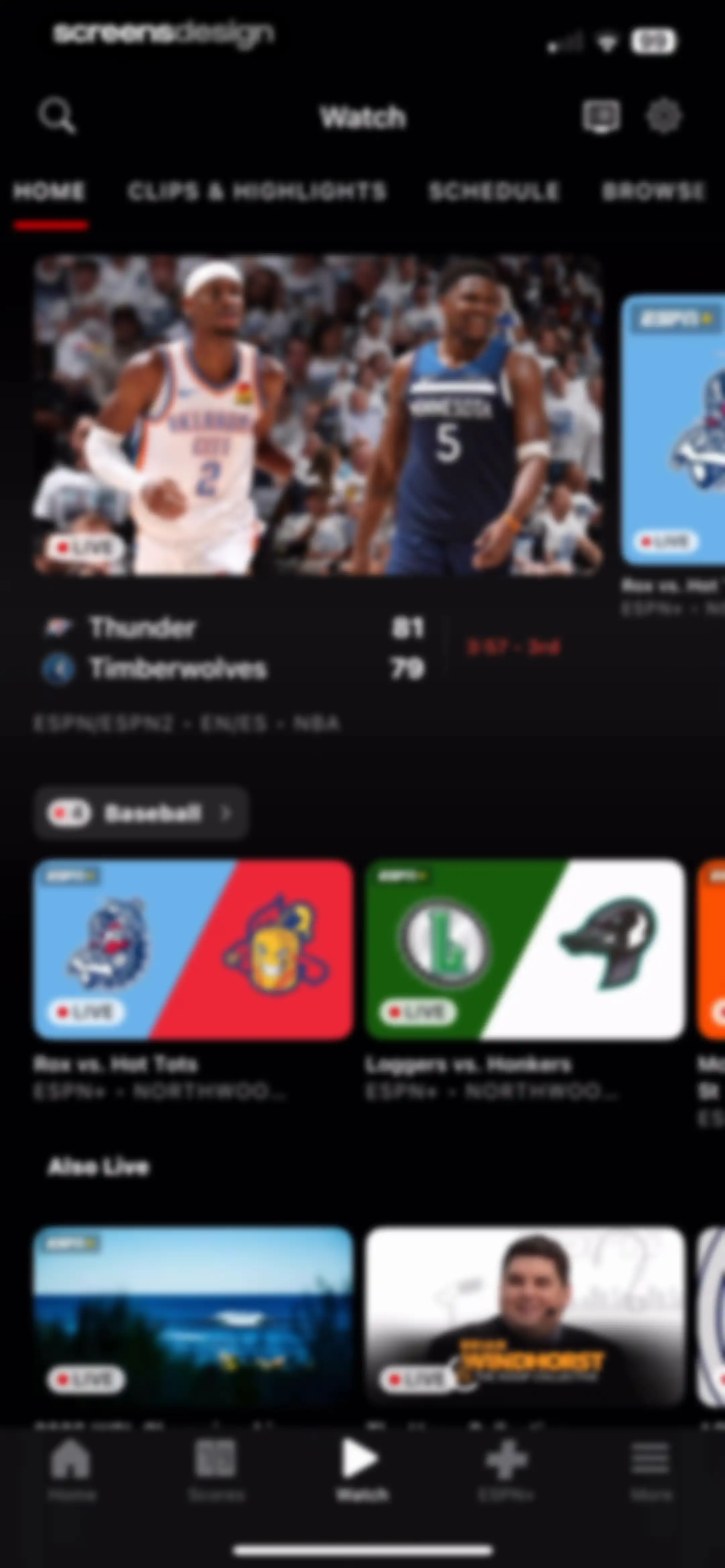 ESPN: Live Sports & Scores screen 77