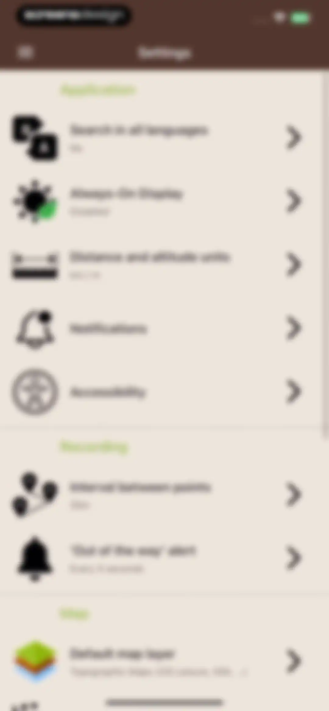 Visorando Walking Routes screen 69