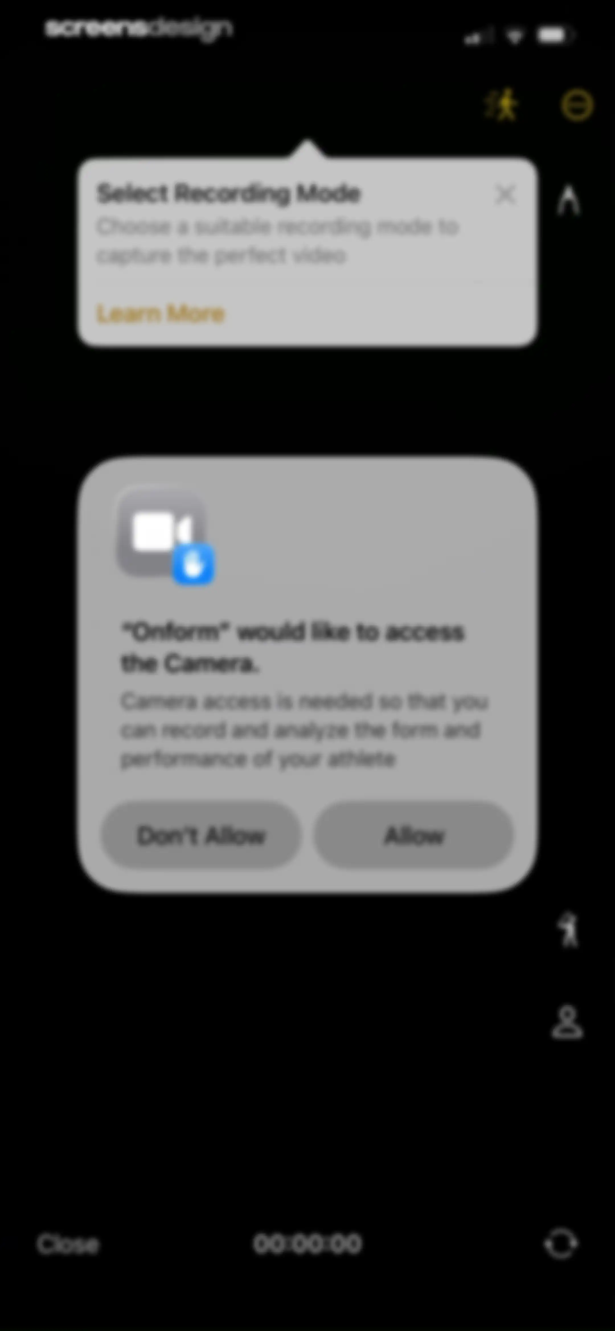 Onform: Video Analysis App screen 56