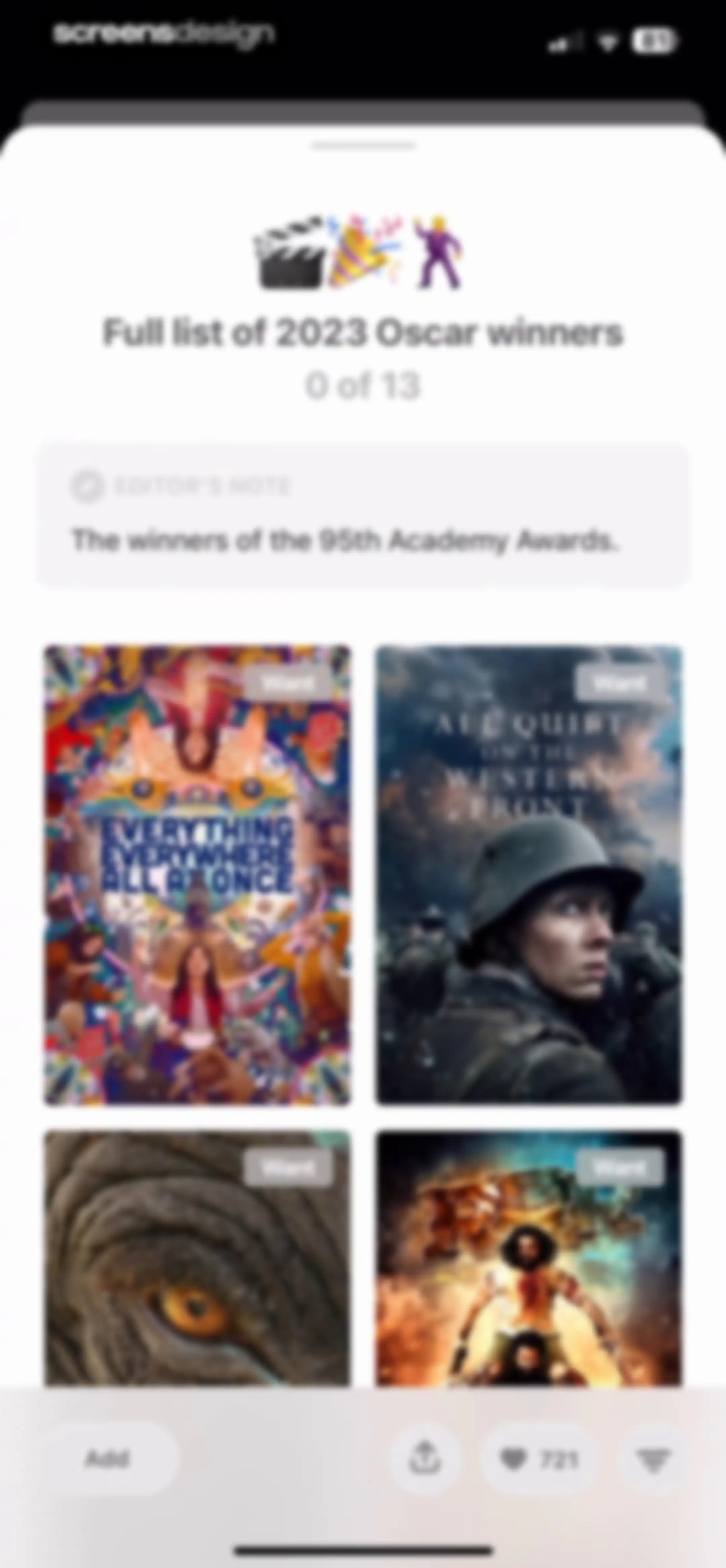 Must for Movies & TV screen 40