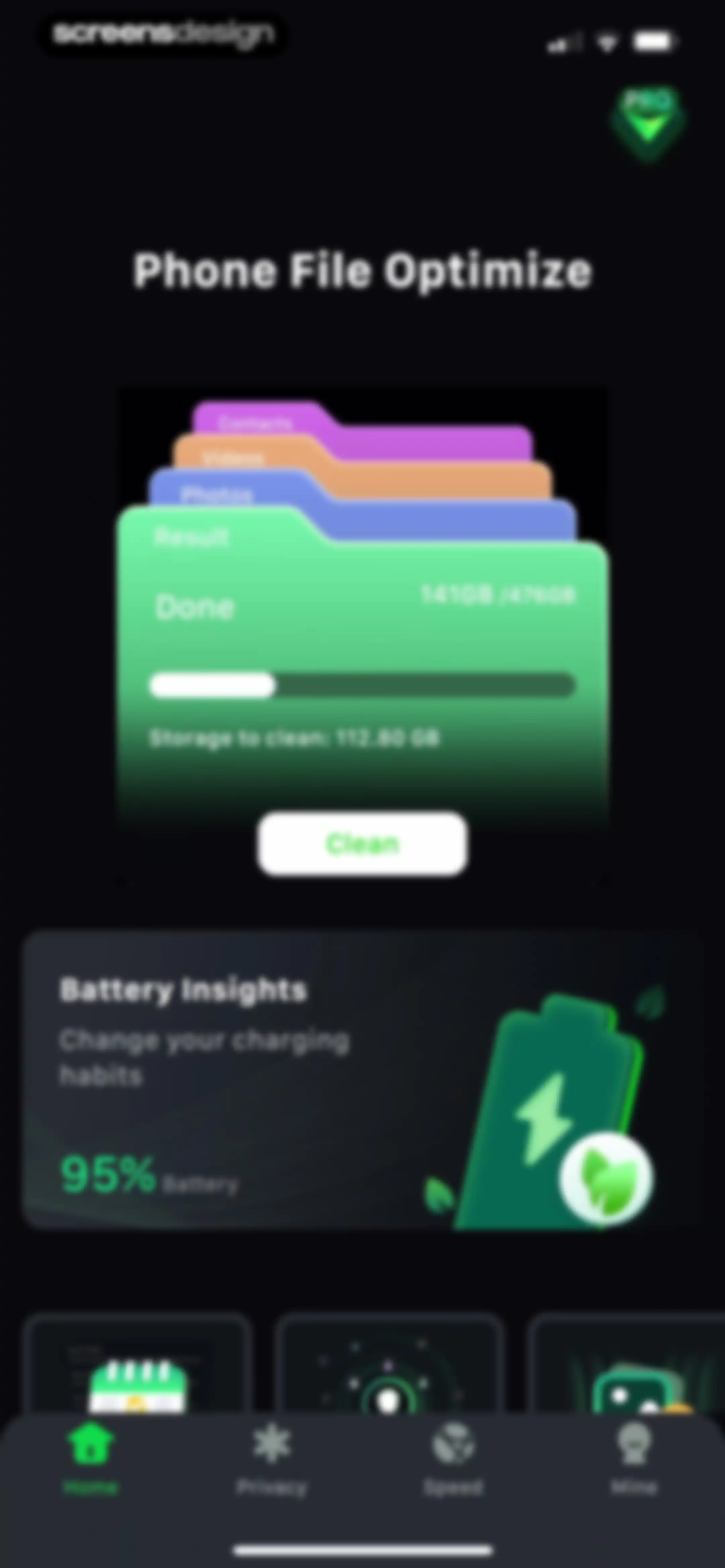 Device Care: Storage & Battery screen 8
