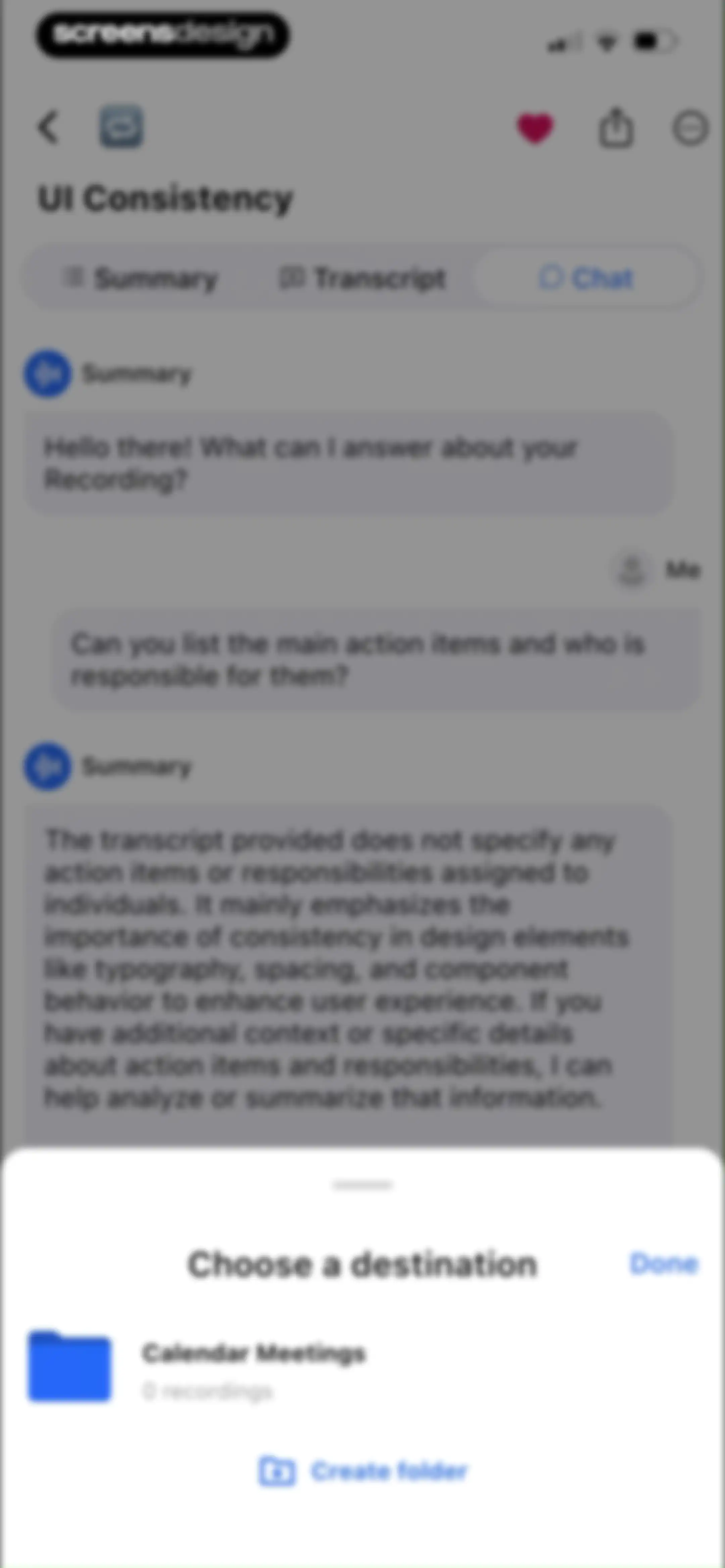 Summary - AI Note Taker screen 58