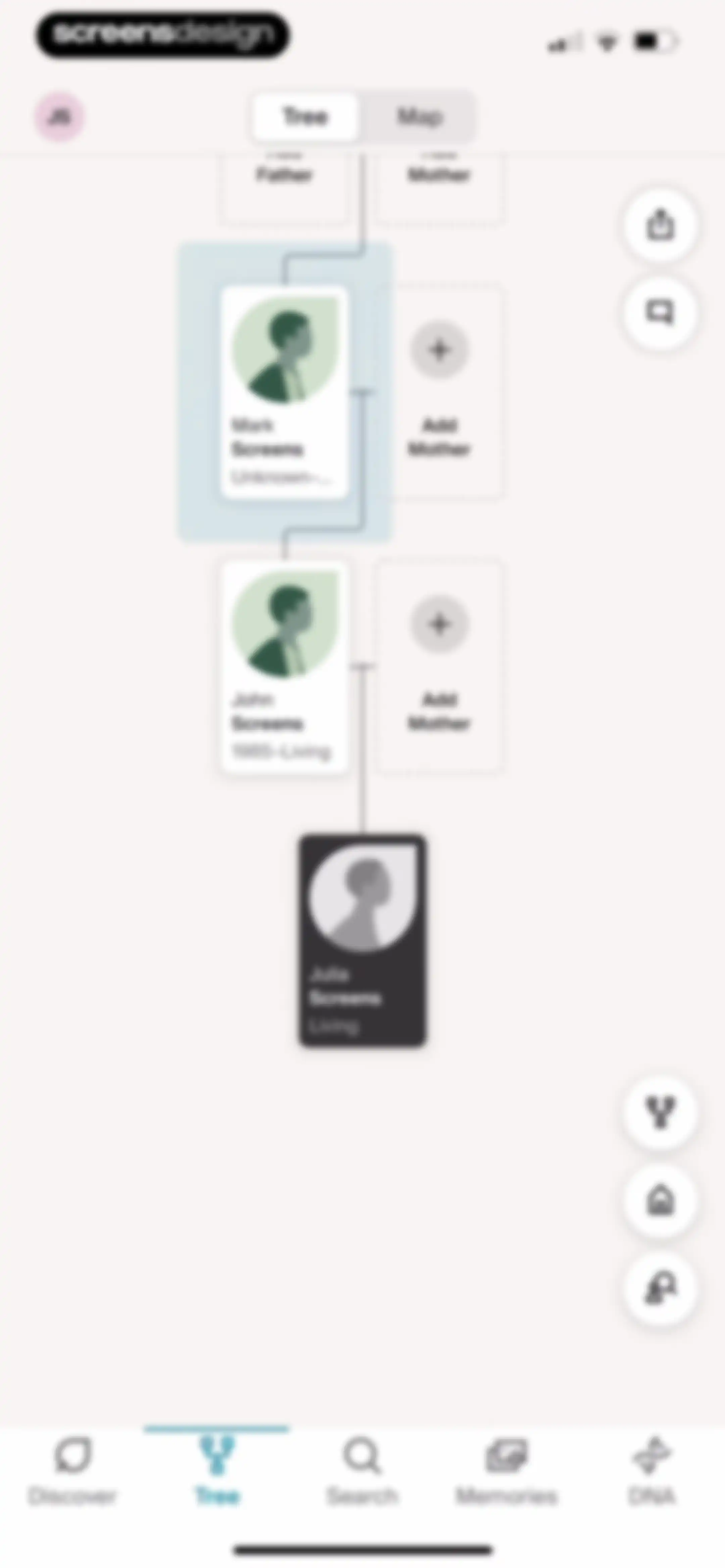 Ancestry: Family History & DNA screen 43