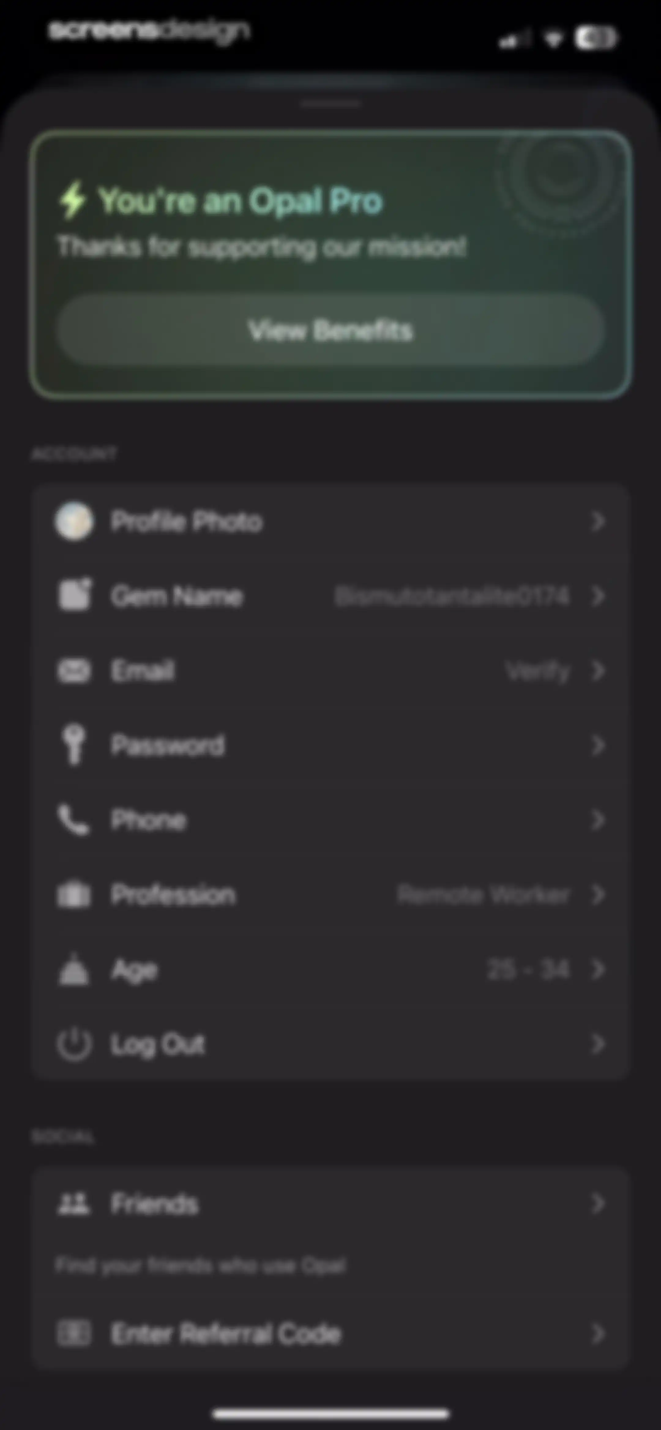 Opal: Screen Time Control screen 146