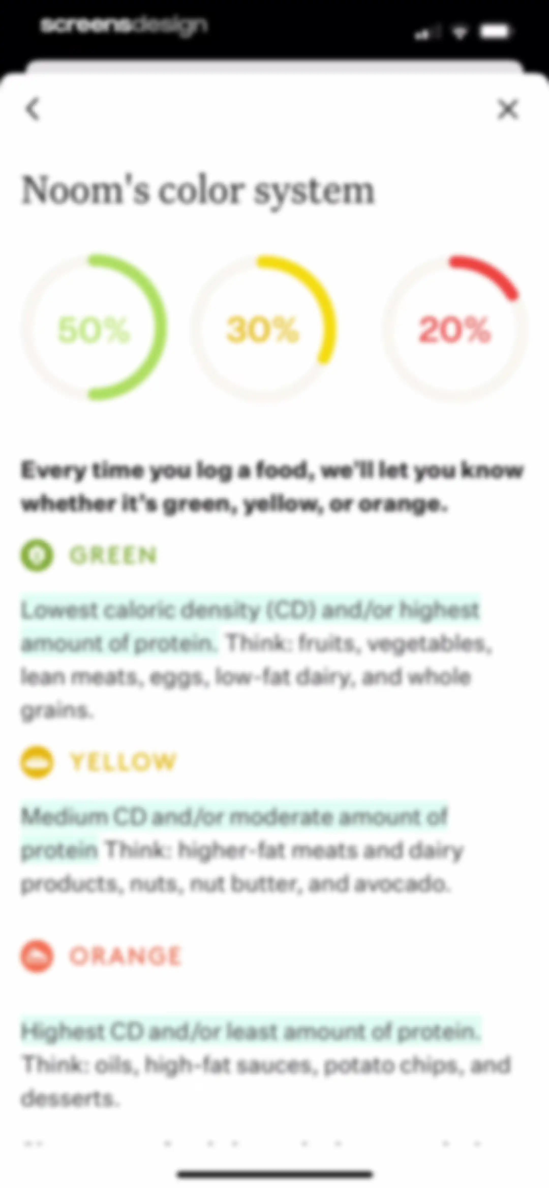 Noom Weight Loss, Food Tracker screen 166