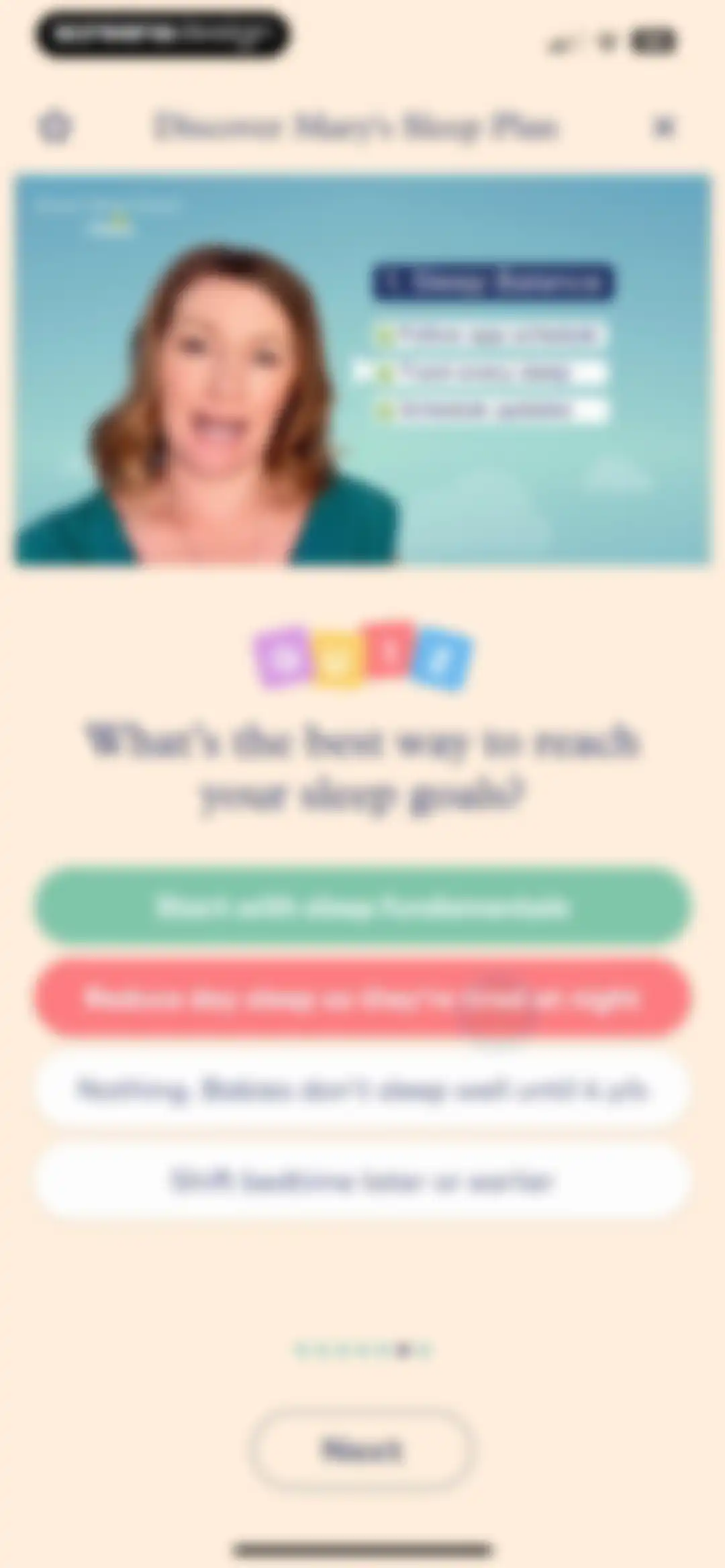 Smart Sleep Coach by Pampers™ screen 52