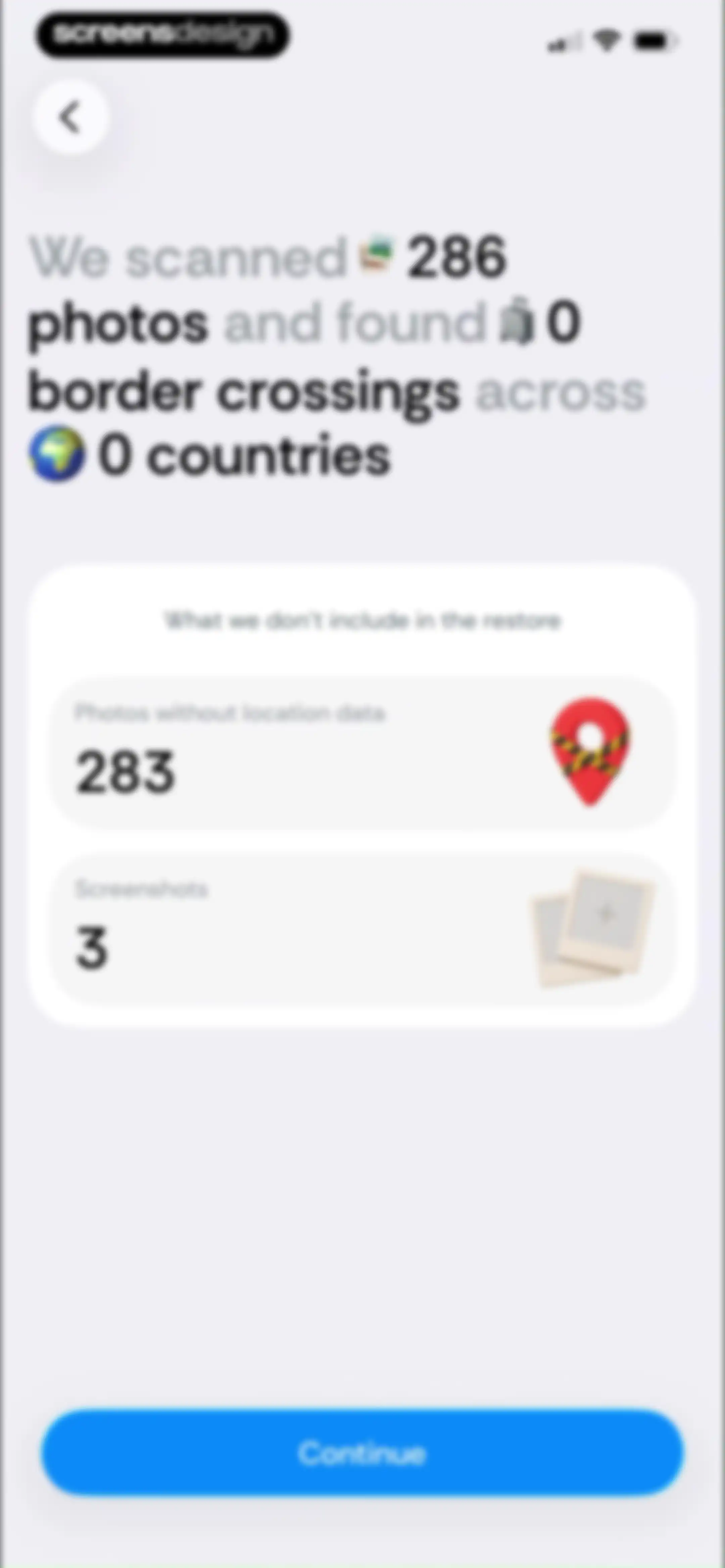 Country Days Tracker: Bounded screen 14
