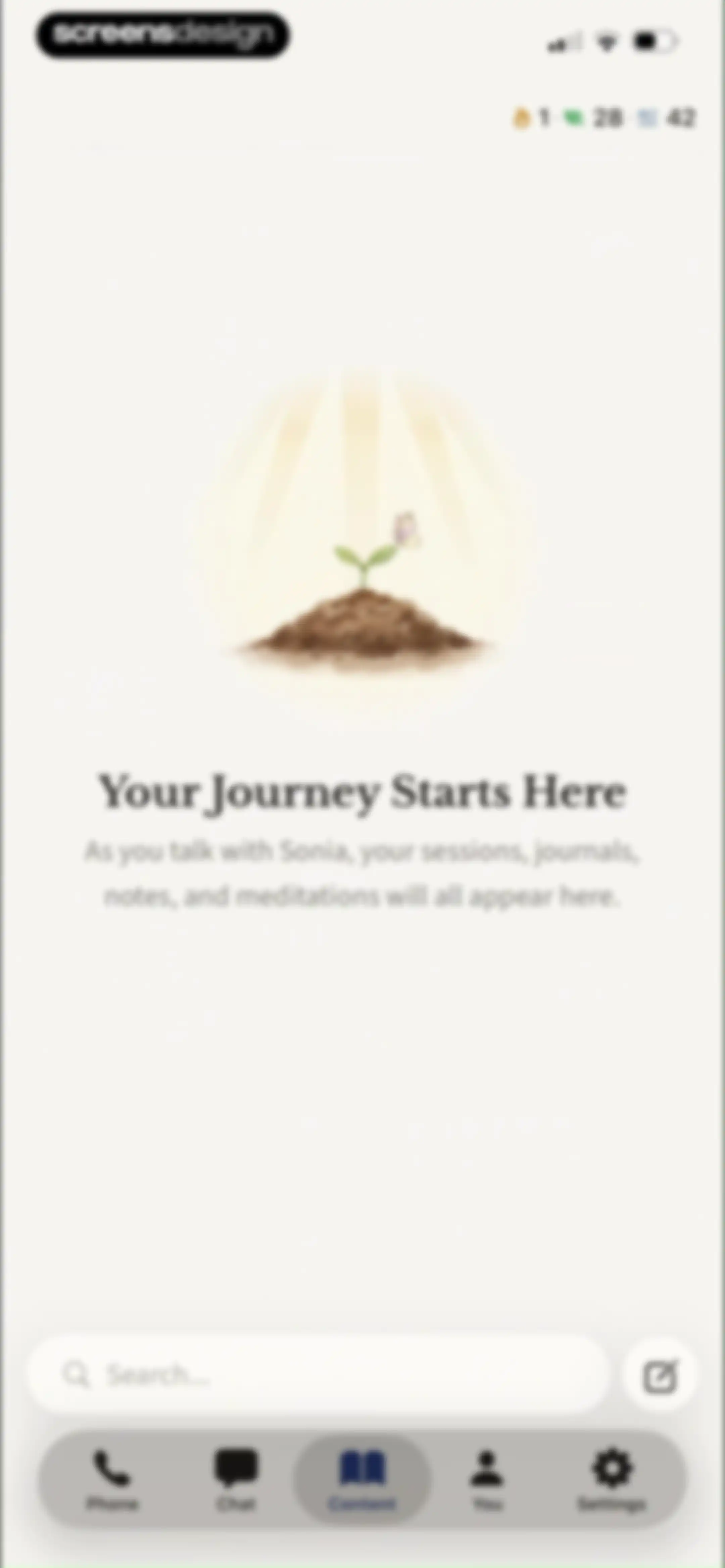 Sonia: AI for Mental Health screen 79