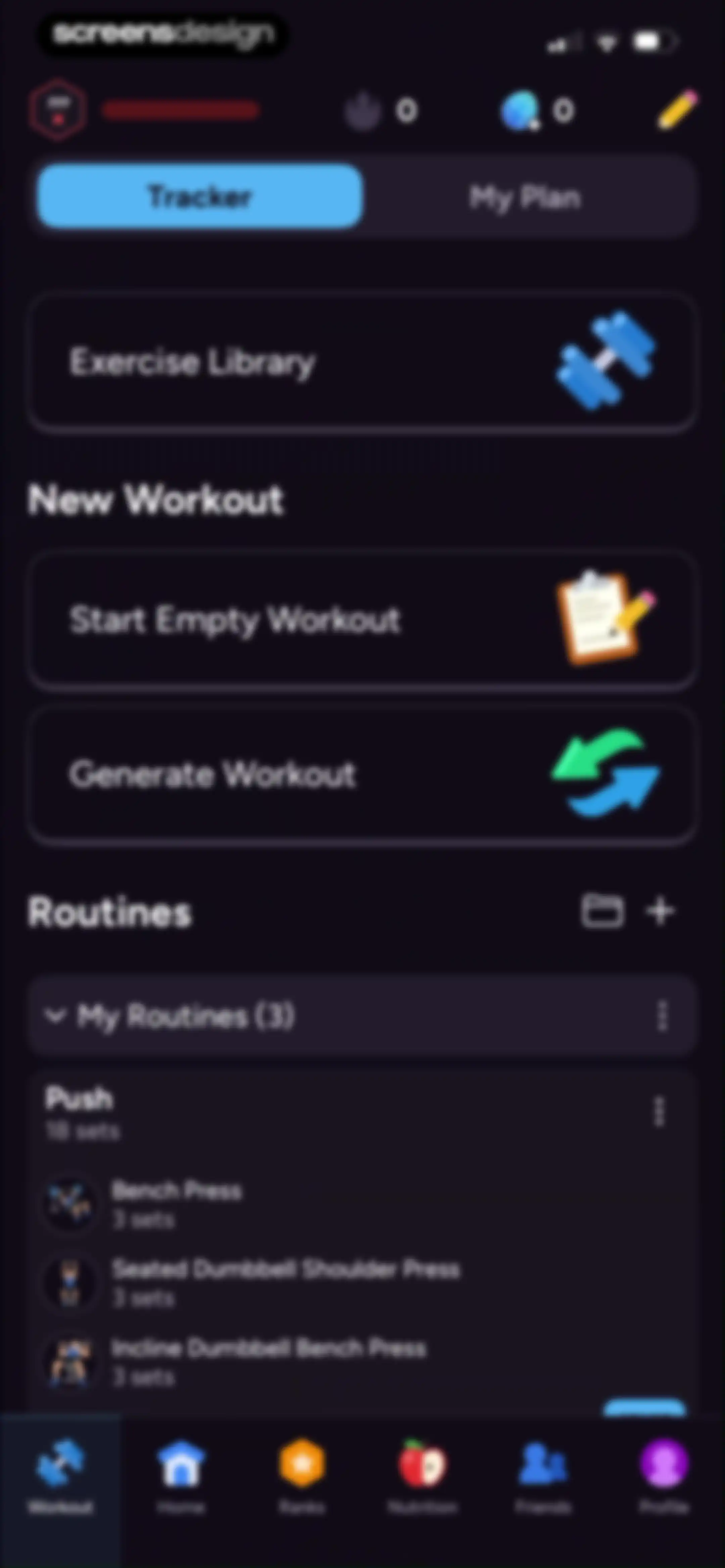 Liftoff - Ranked Gym Workouts screen 91