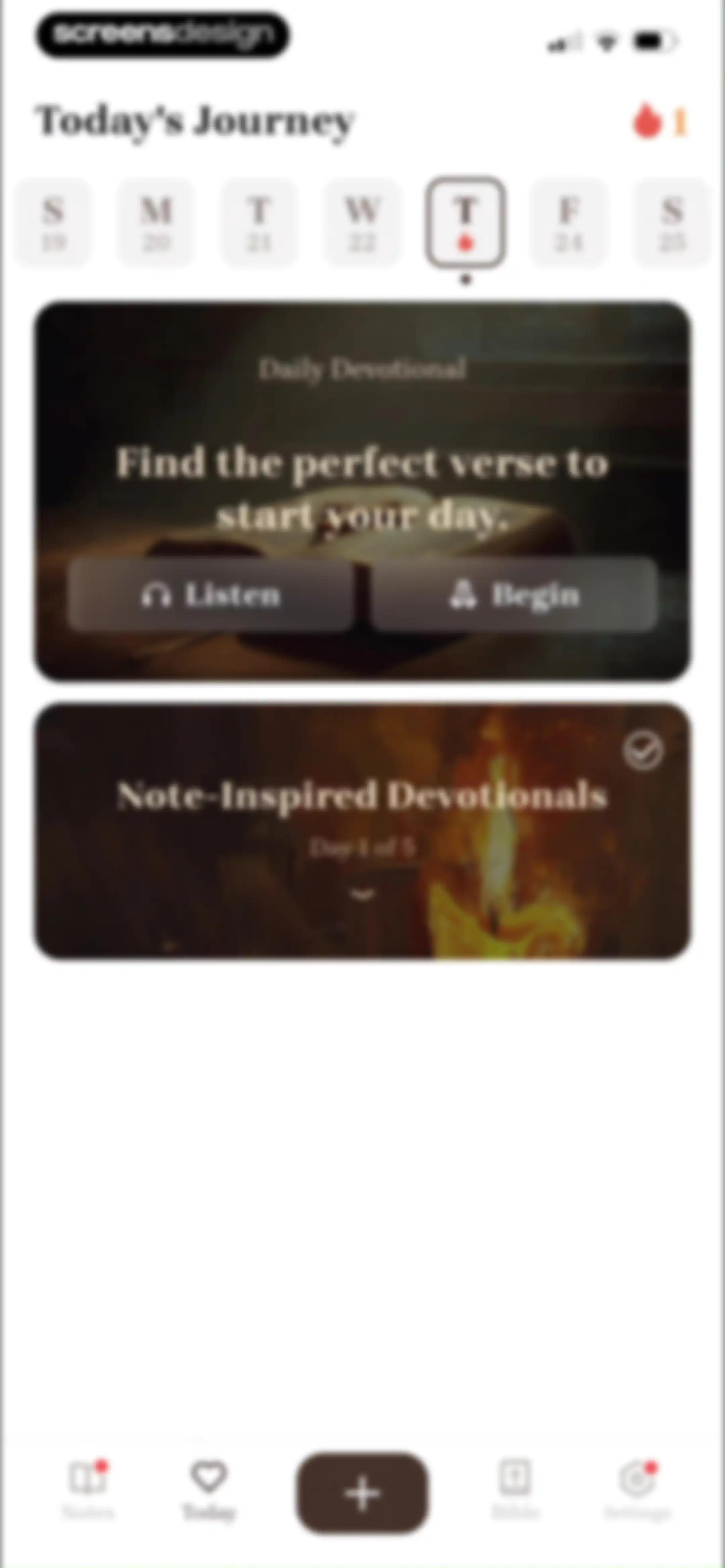 Bible Note: Sermon Notes screen 105