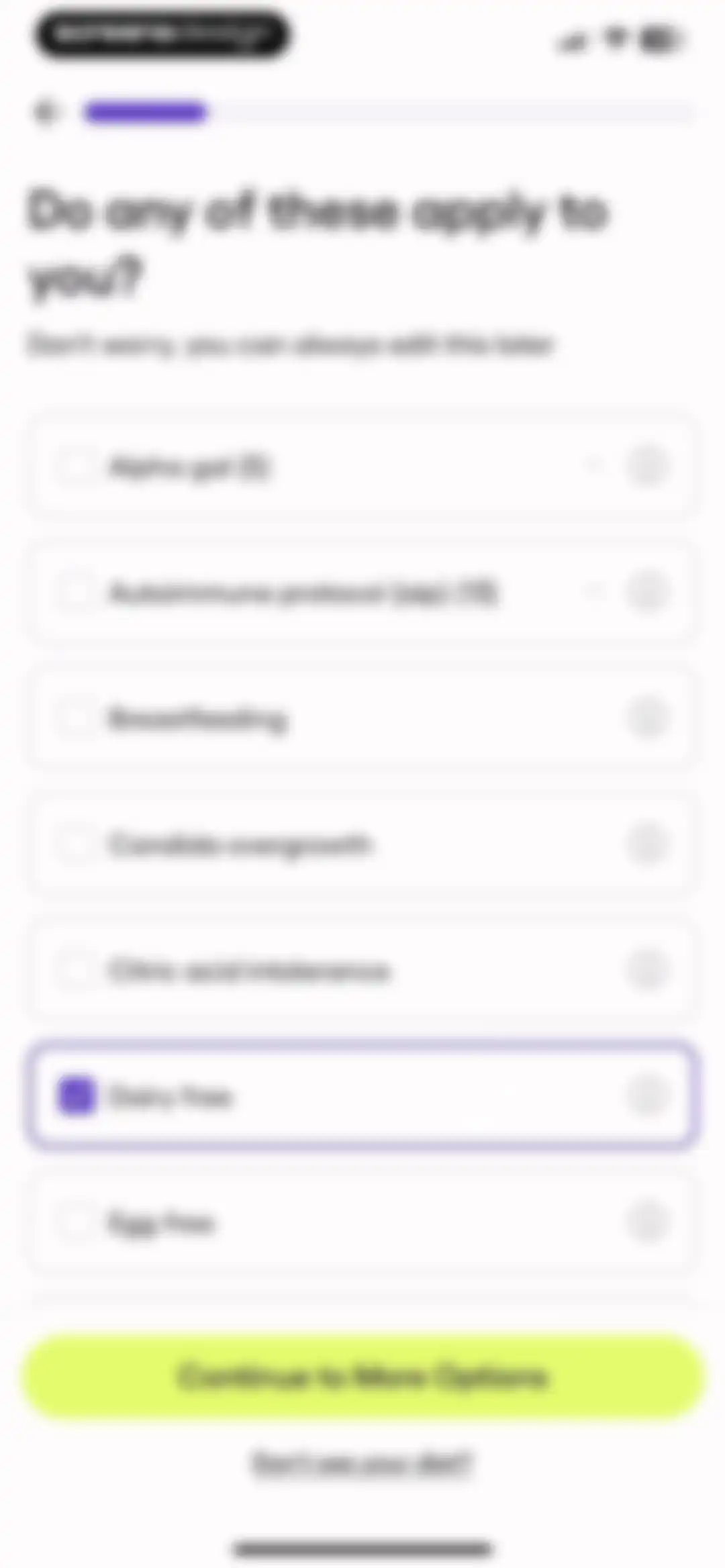 Fig: Food Scanner & Guide screen 11