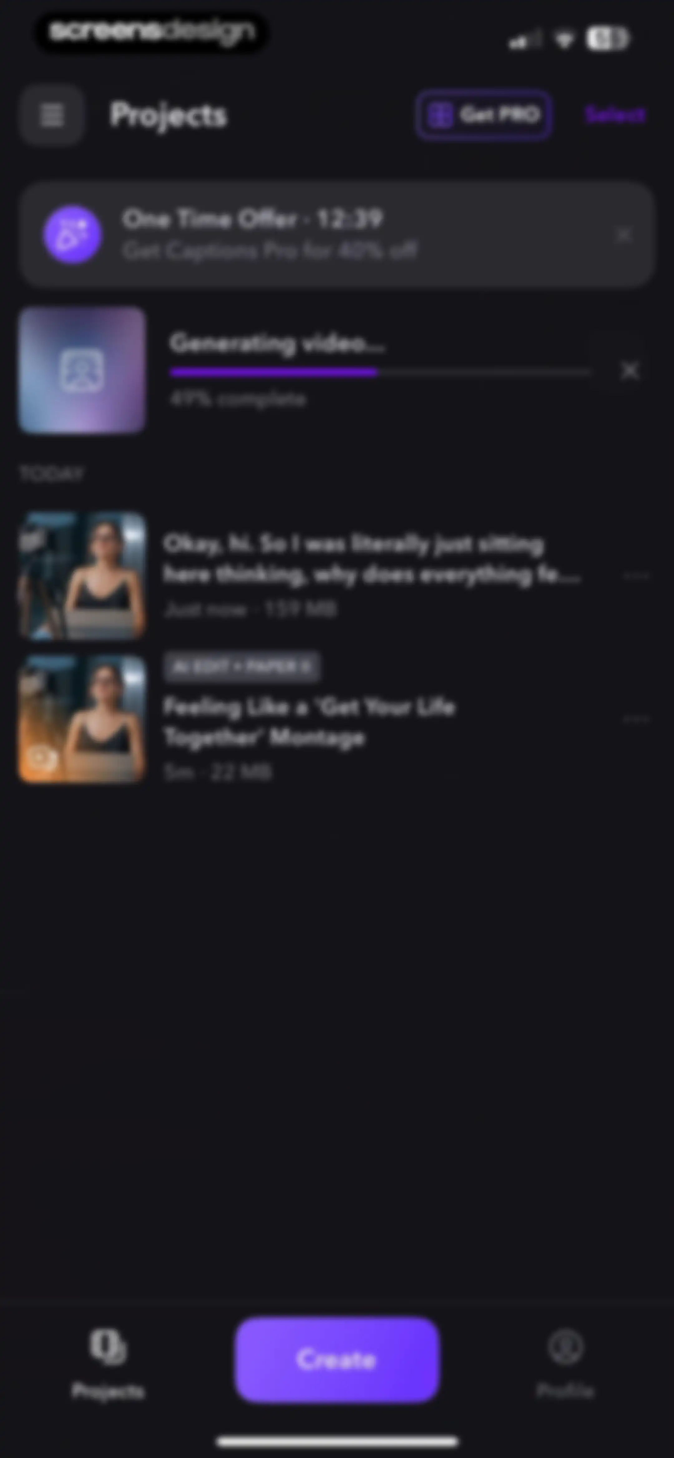 Captions: AI Edits Your Video screen 112