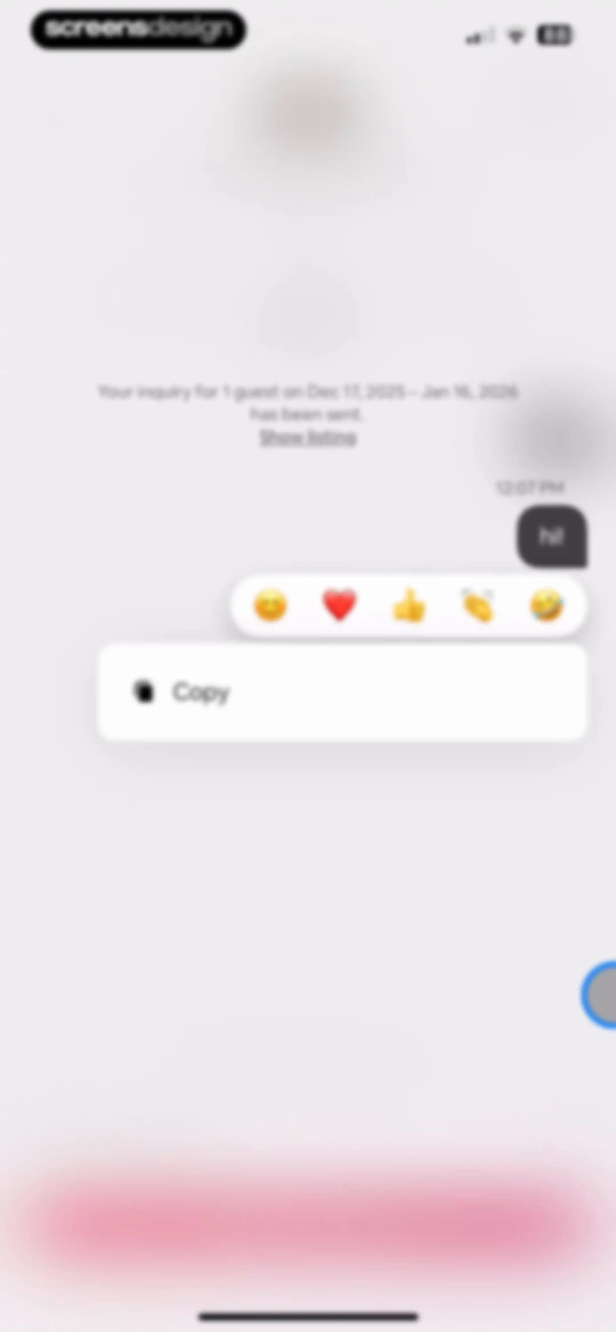 Airbnb screen 101