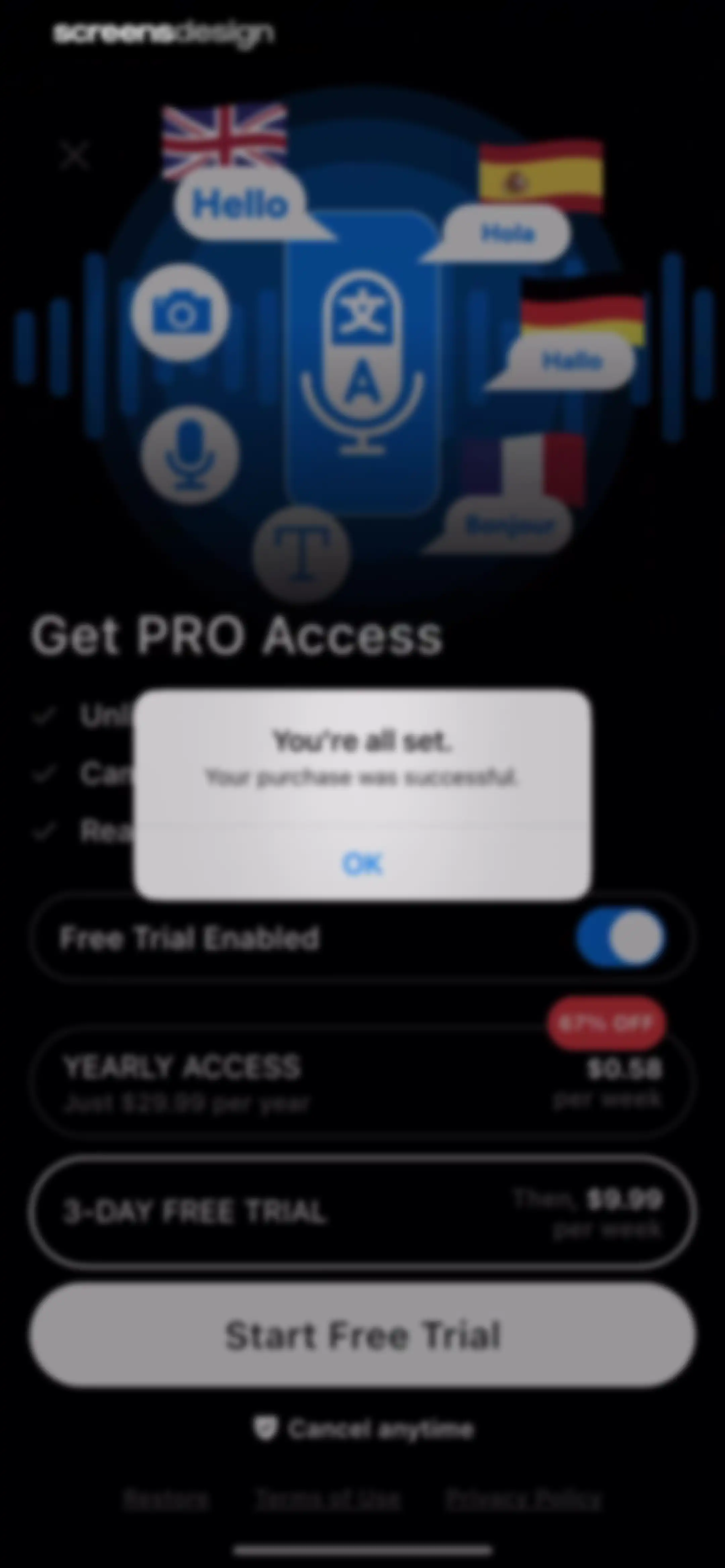 Translate AI - Live Translate screen 11