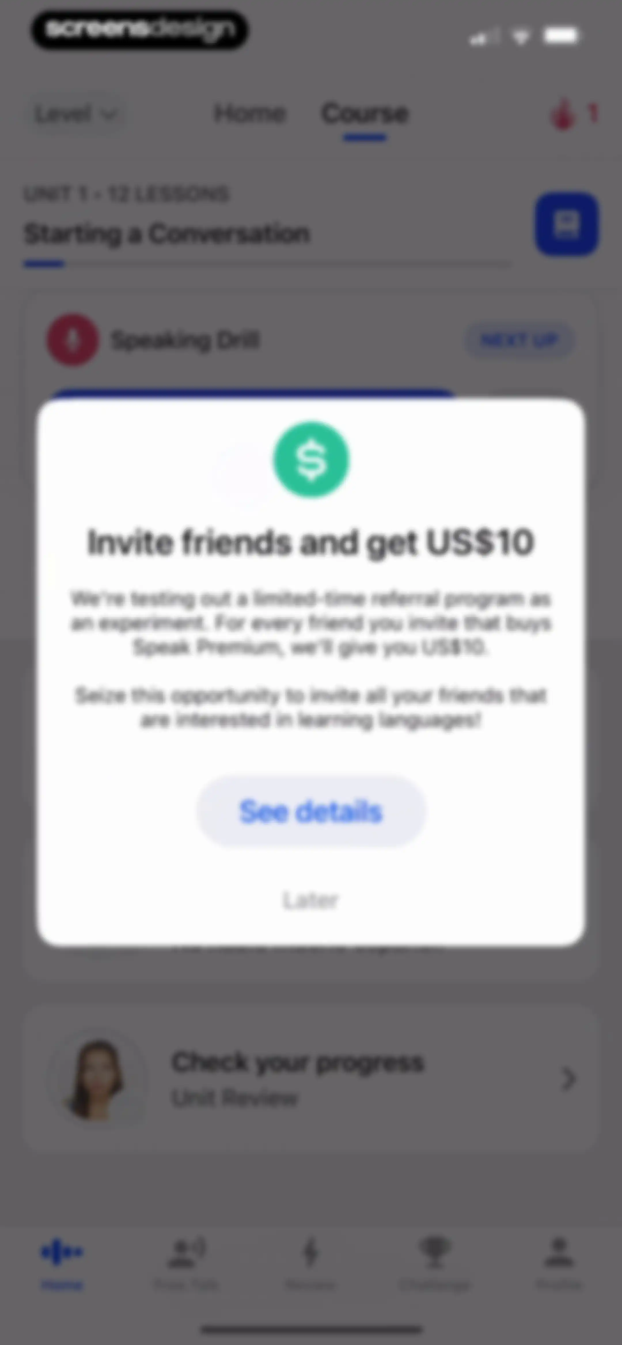 Speak: Language Learning screen 91