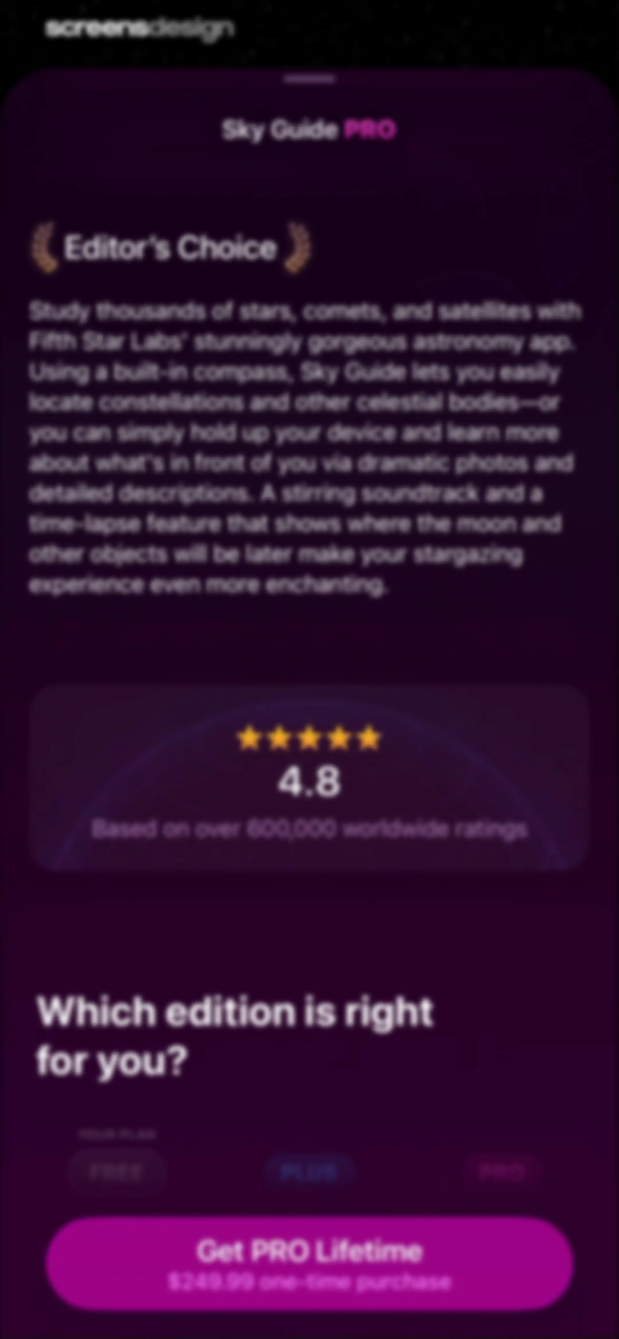 Sky Guide screen 24