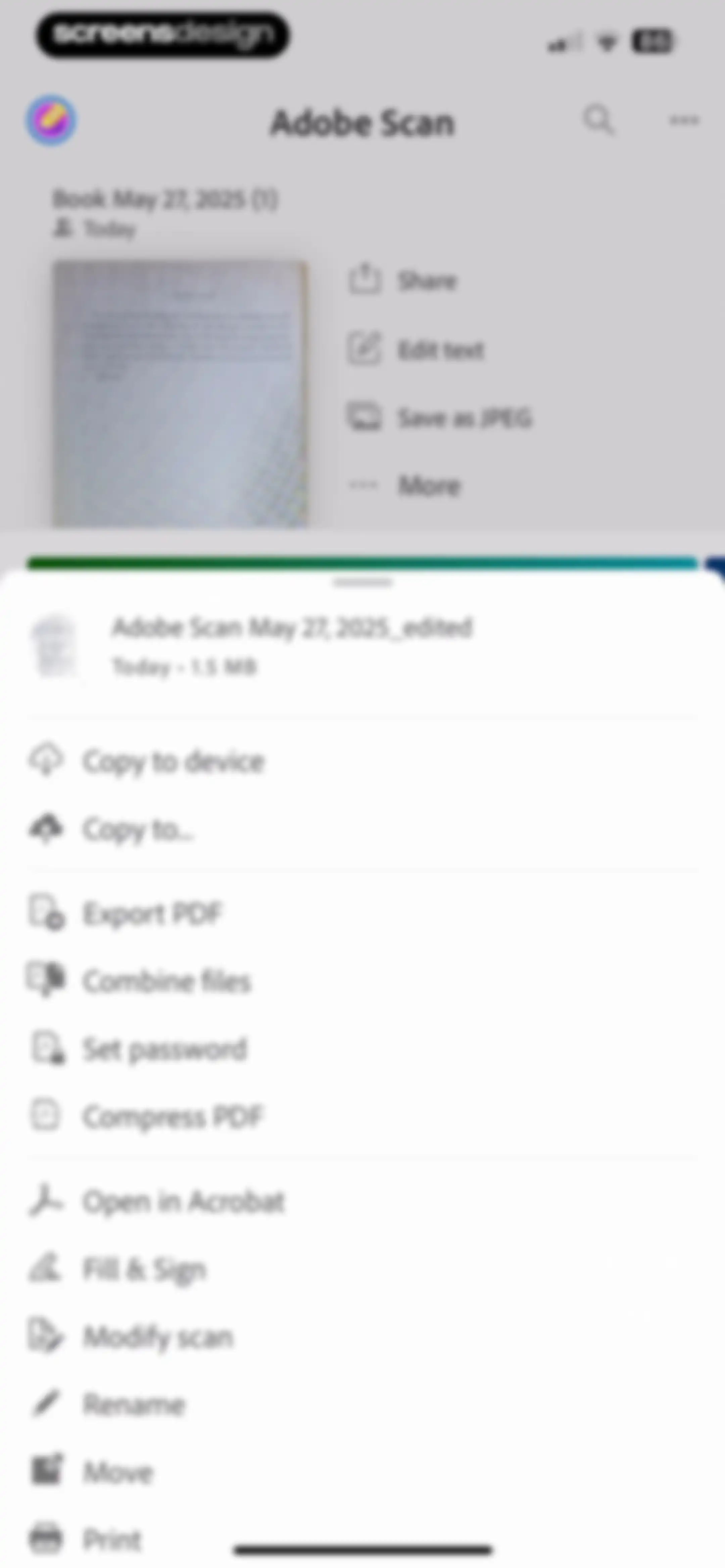 Adobe Scan: PDF & OCR Scanner screen 77