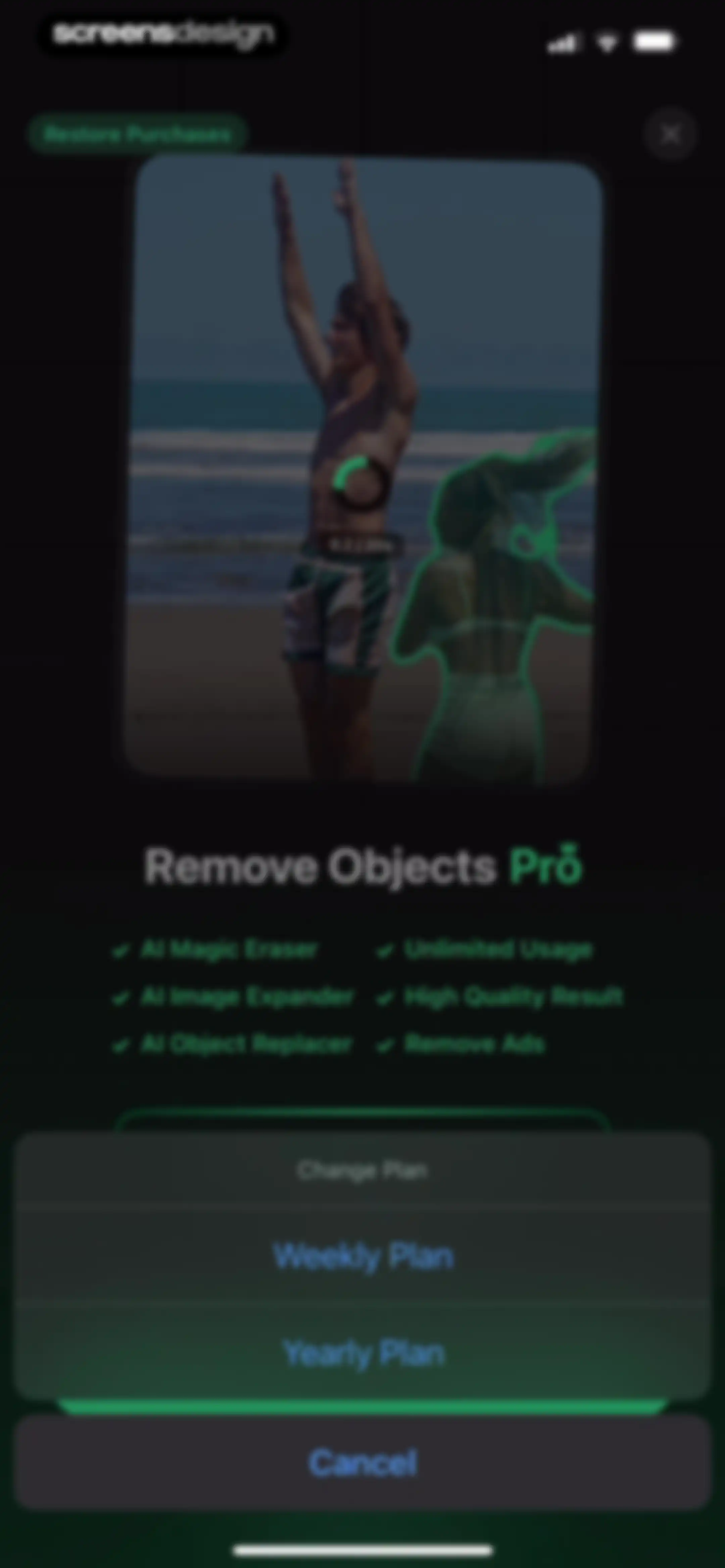 Remove Objects screen 4