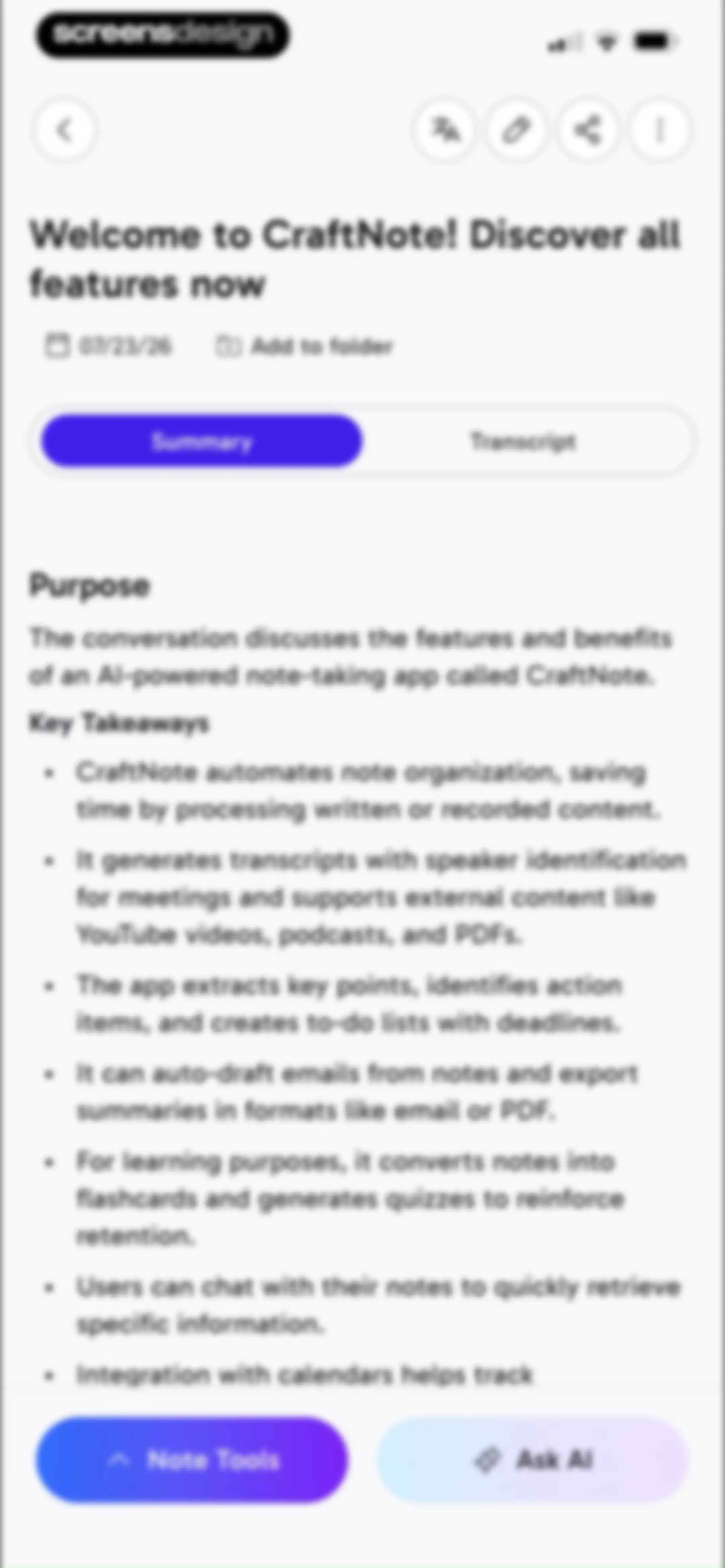 CraftNote: Smart AI Note Taker screen 38