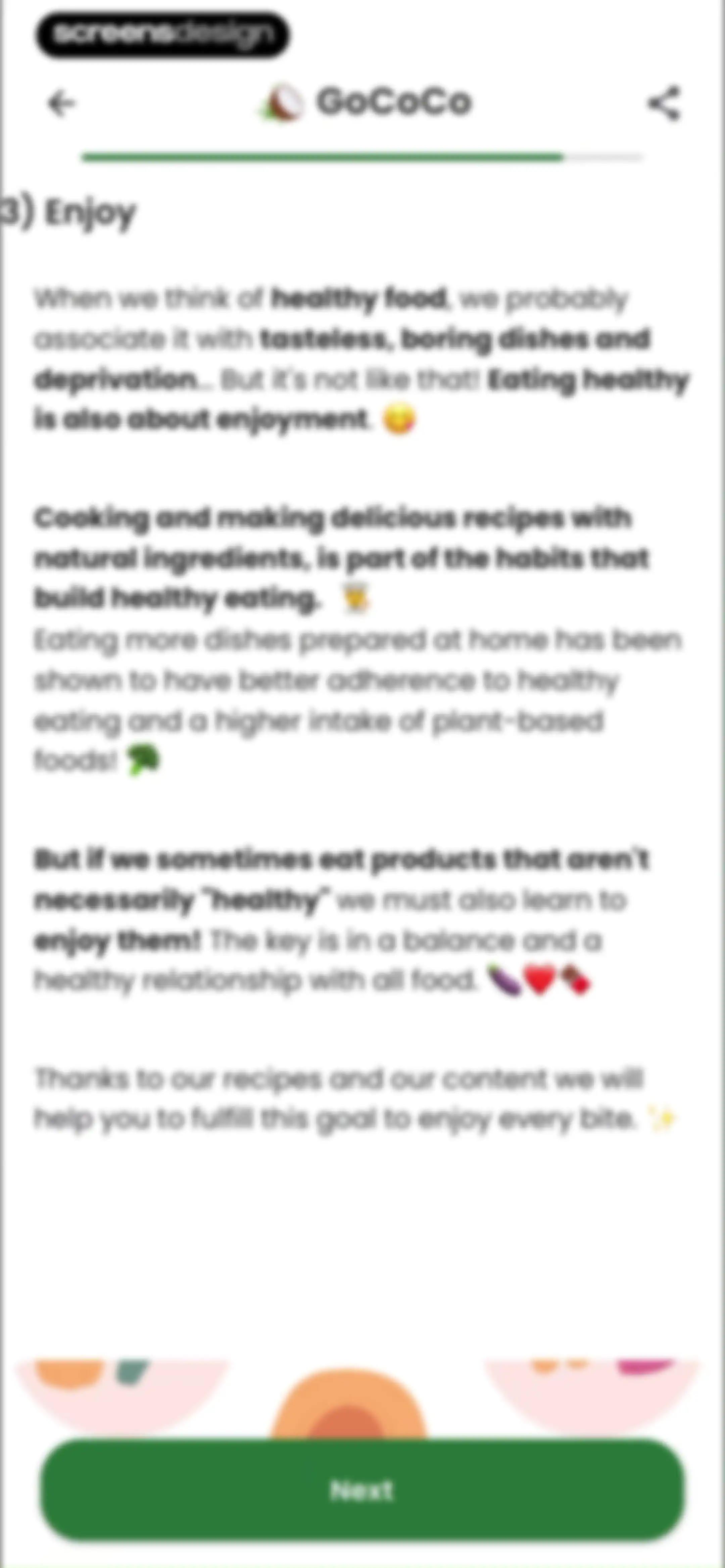 Diabetes food tracker - Gococo screen 132