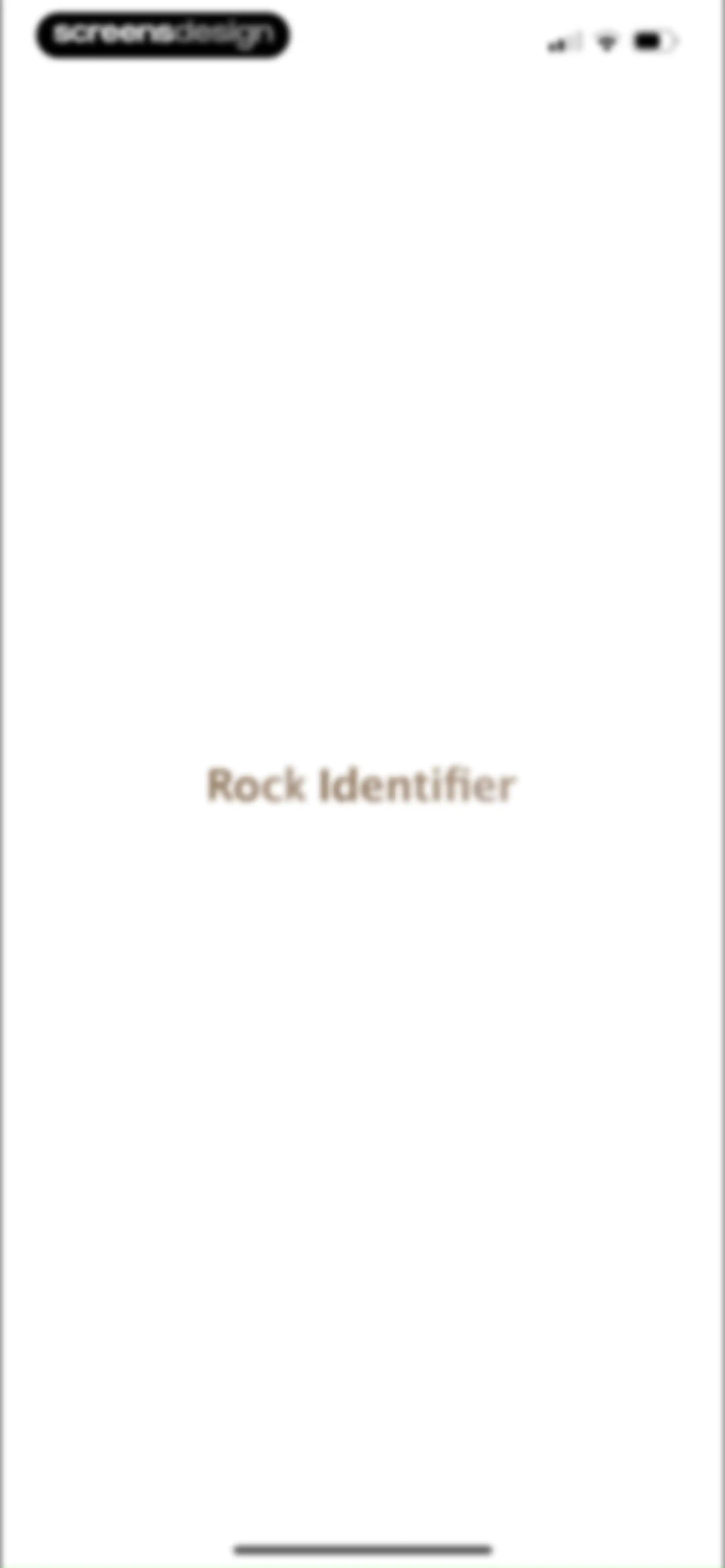 Rock Identifier: Stone ID screen 1
