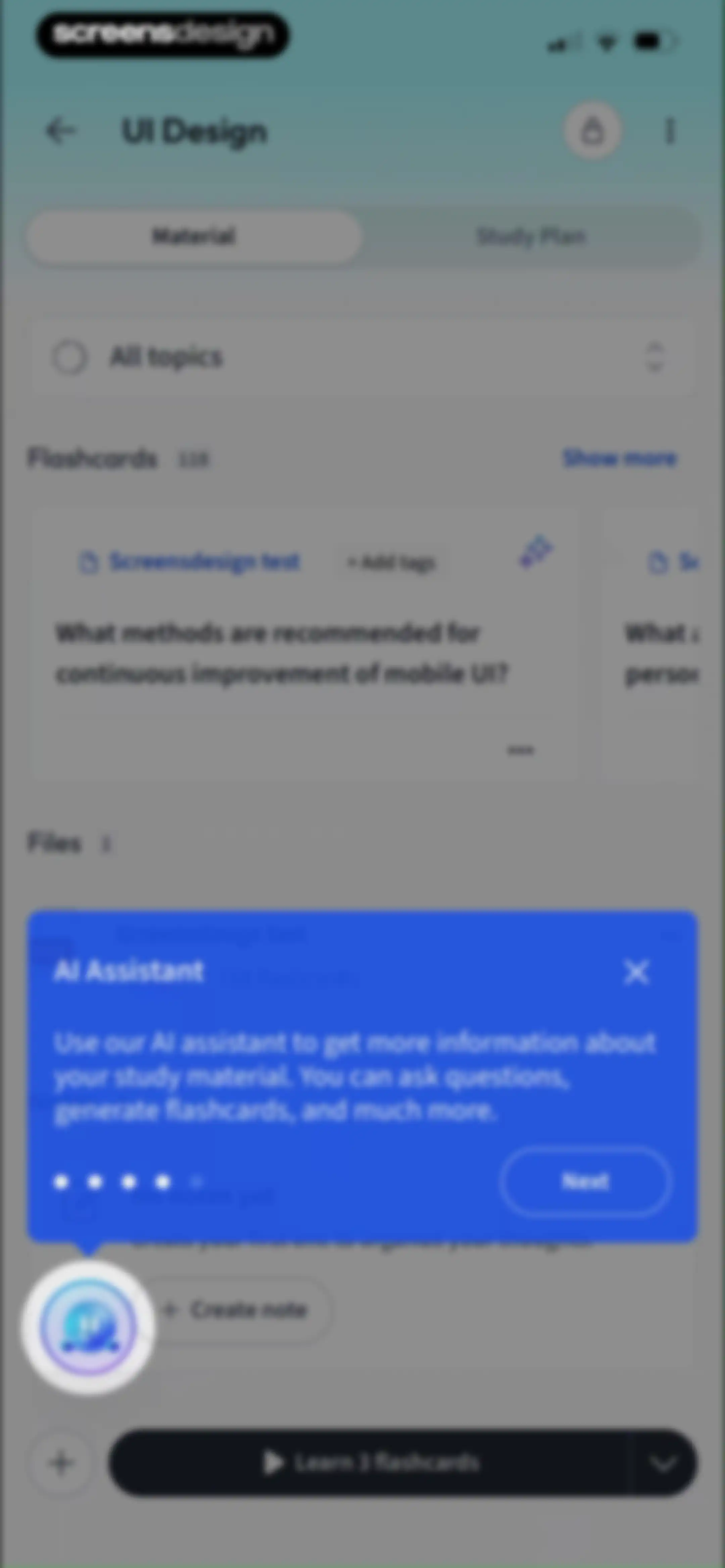 Vaia: AI Flashcards. Study App screen 80