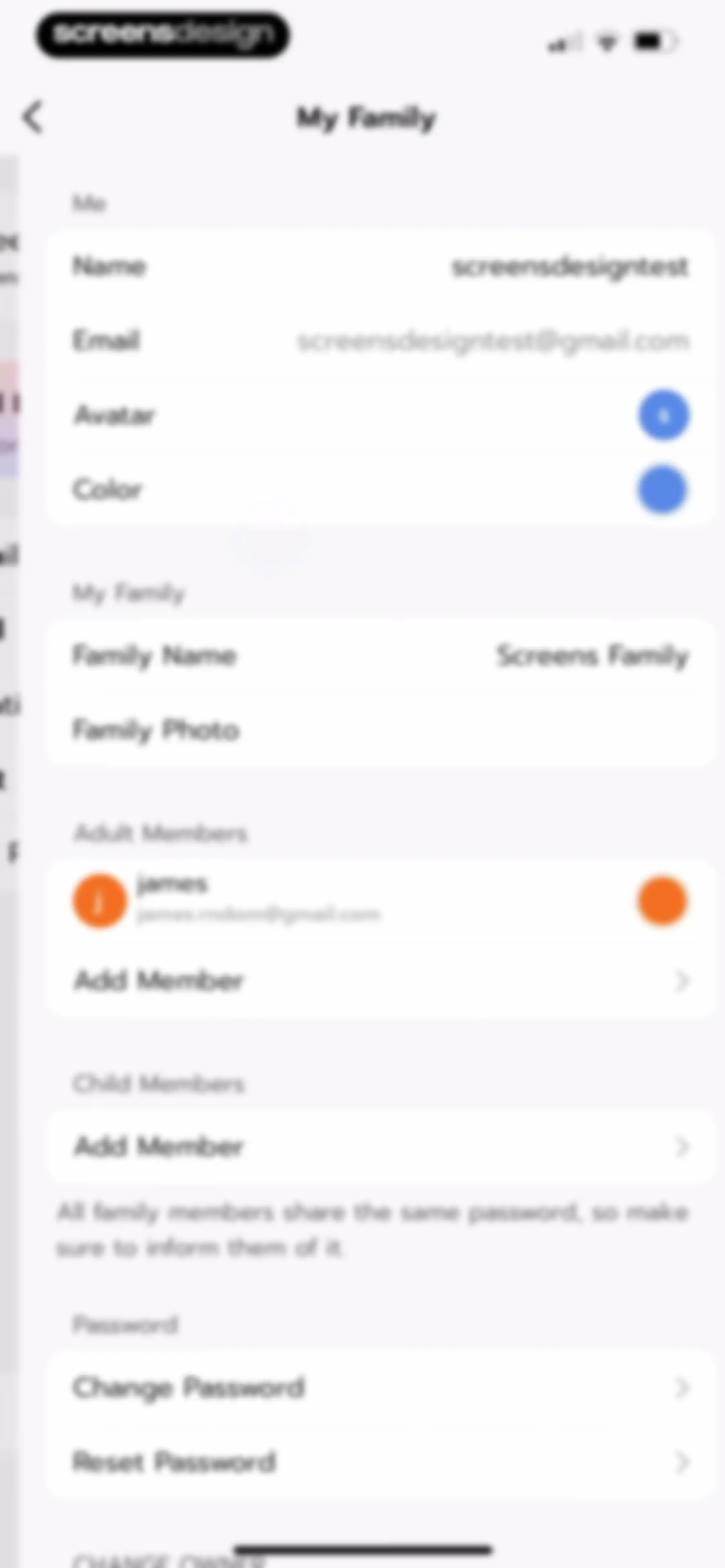Shared Family Calendar: FamCal screen 81