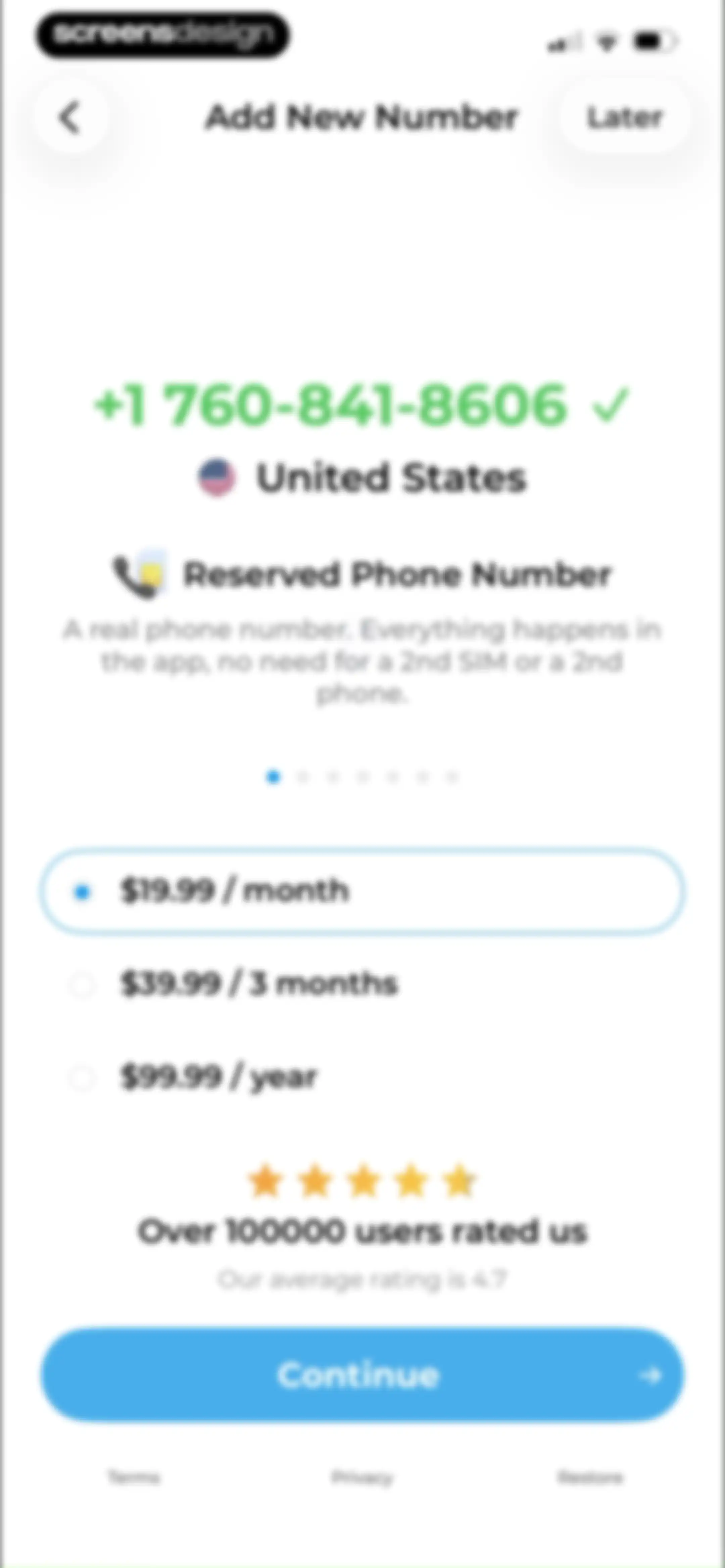 OnPhone: Second Number & eSIM screen 12