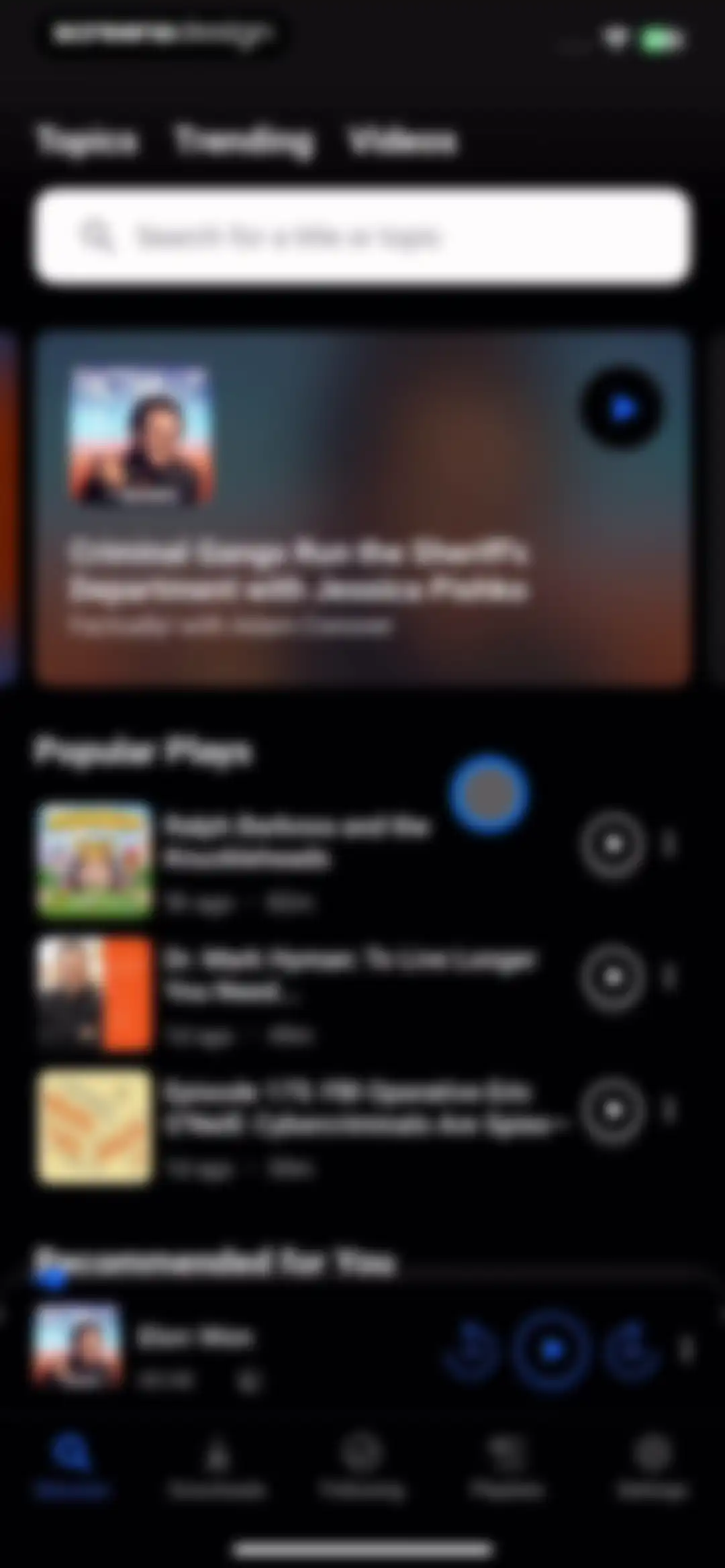 Breaker—The social podcast app screen 35