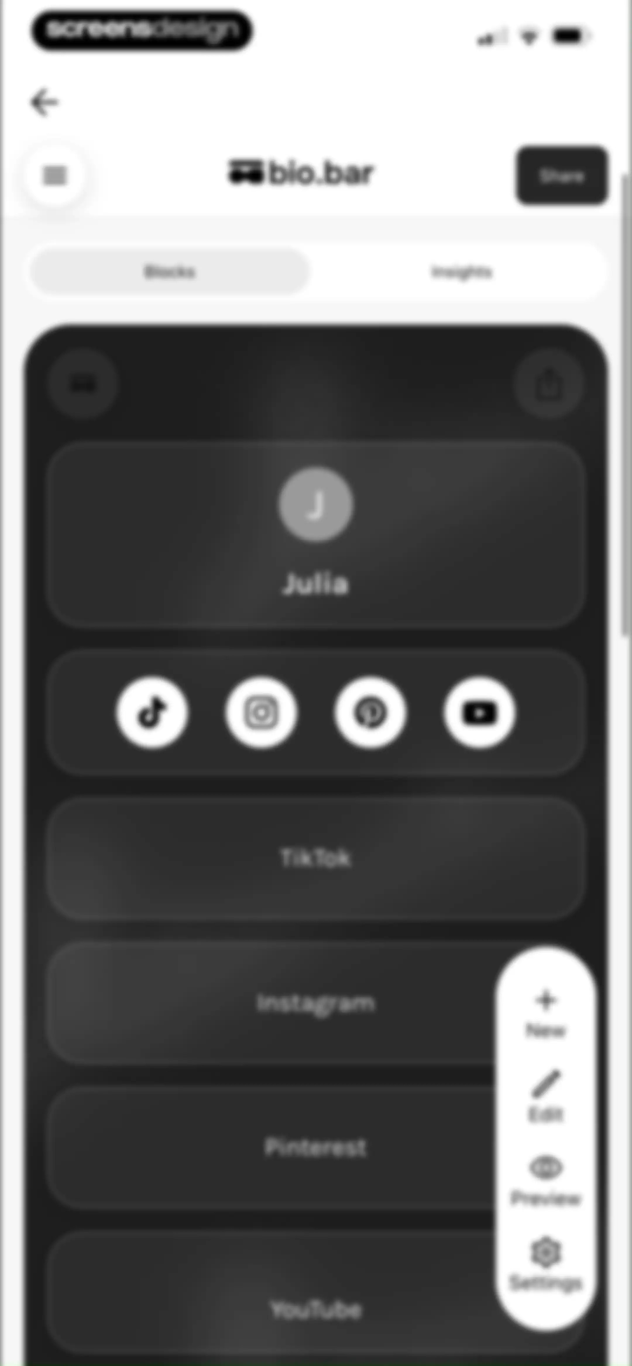 UNUM — Layout & Feed Preview screen 108