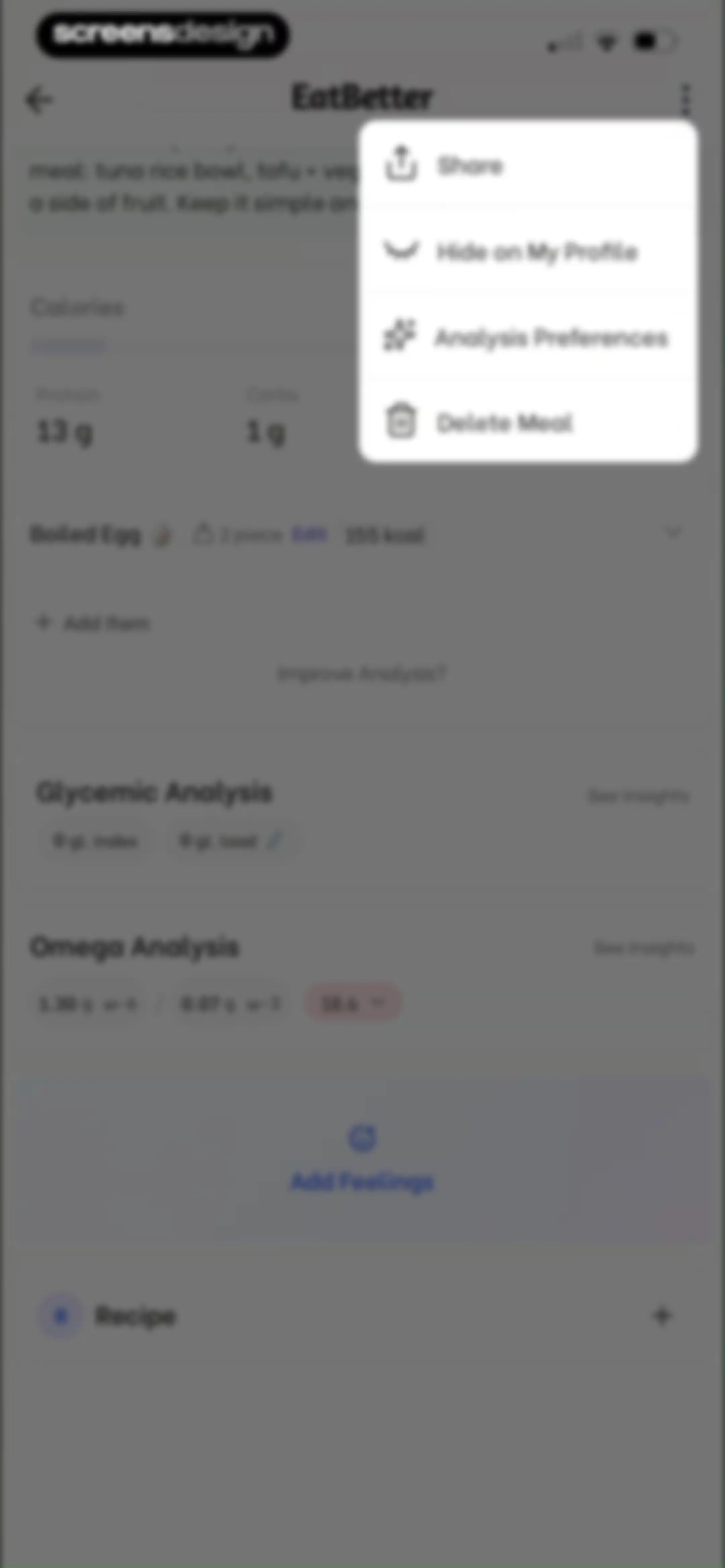 EatBetter: AI Food Journal screen 104