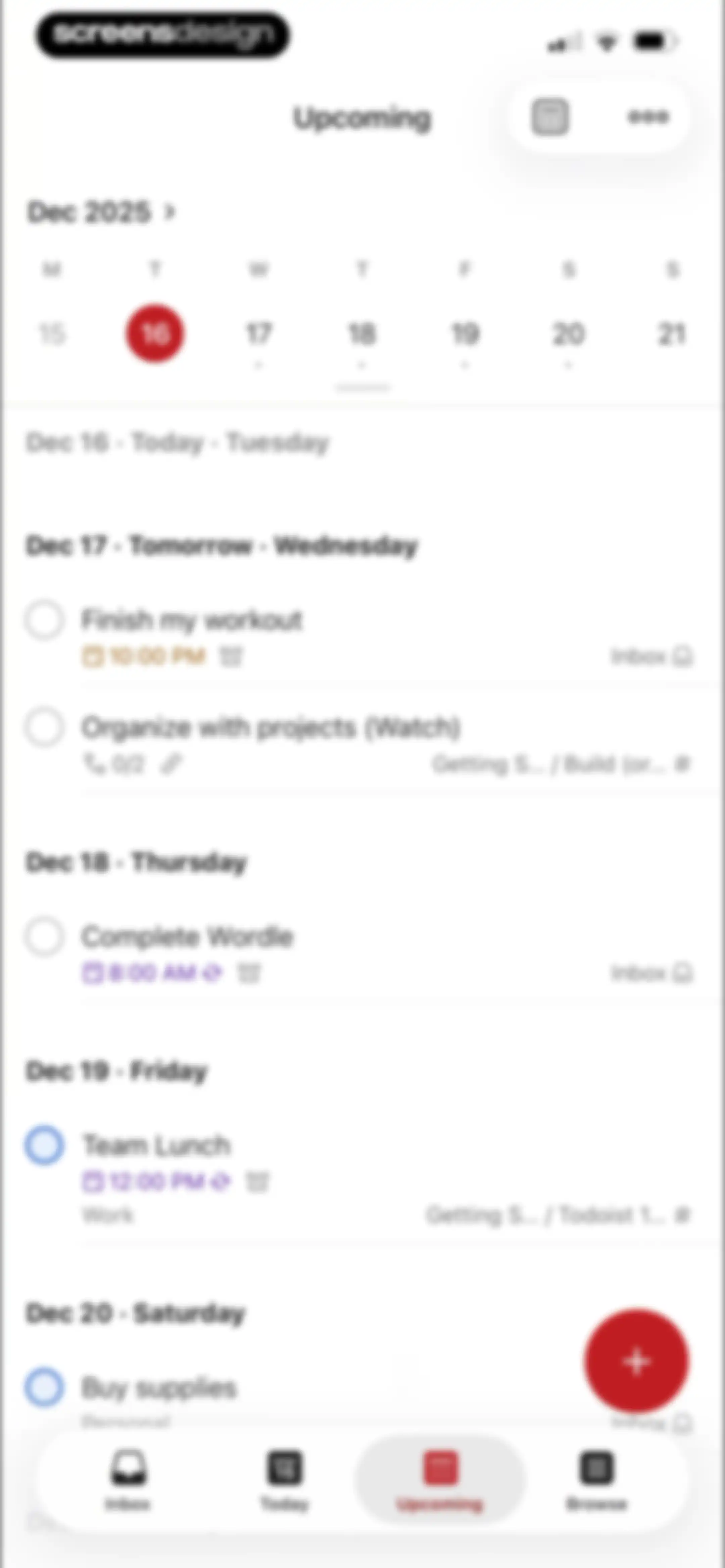 Todoist: To Do List & Calendar screen 118
