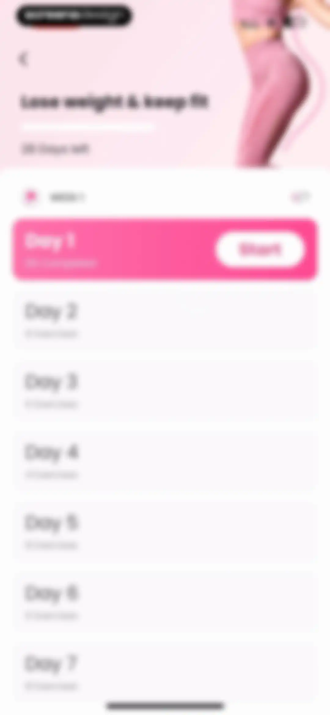 Lose Weight for Women at Home screen 63