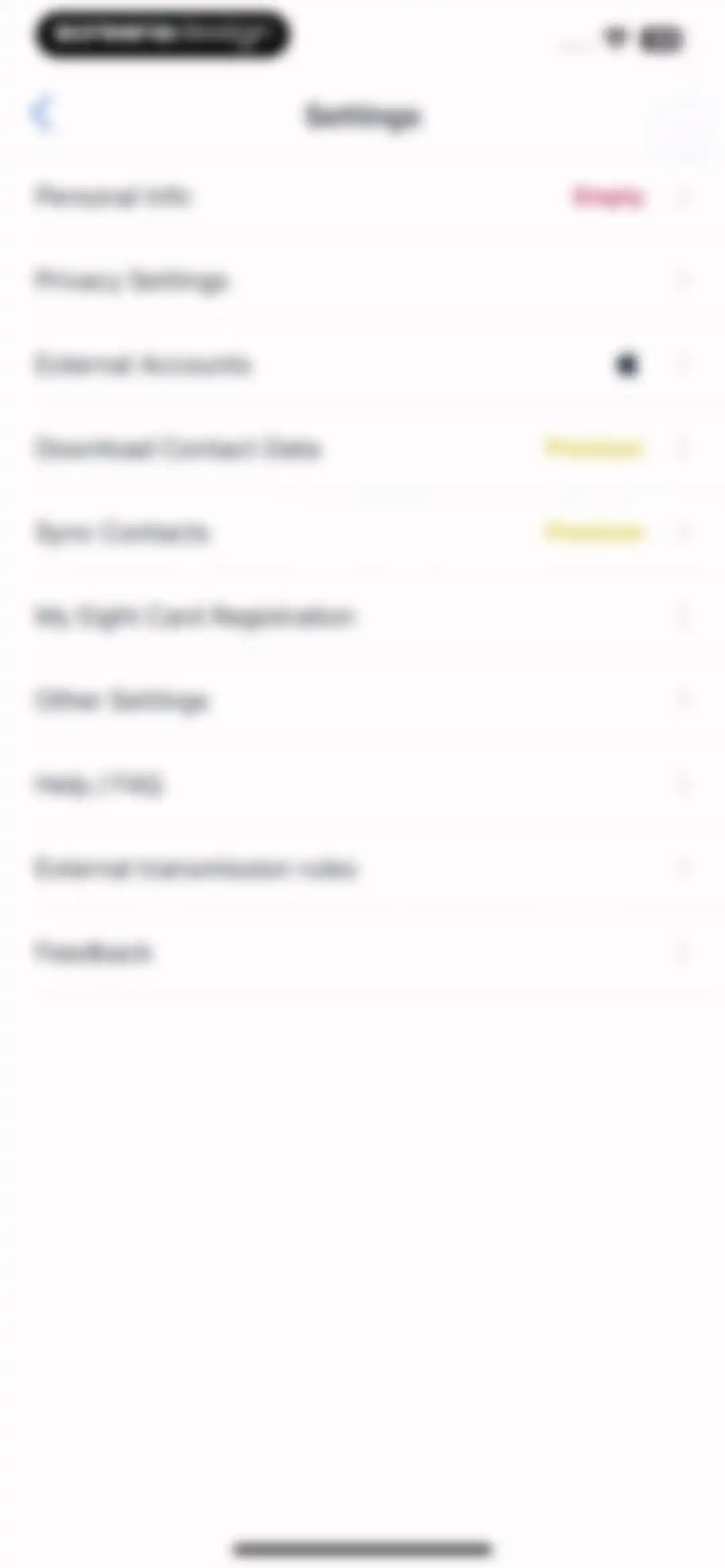 Eight: Business Card Manager screen 56