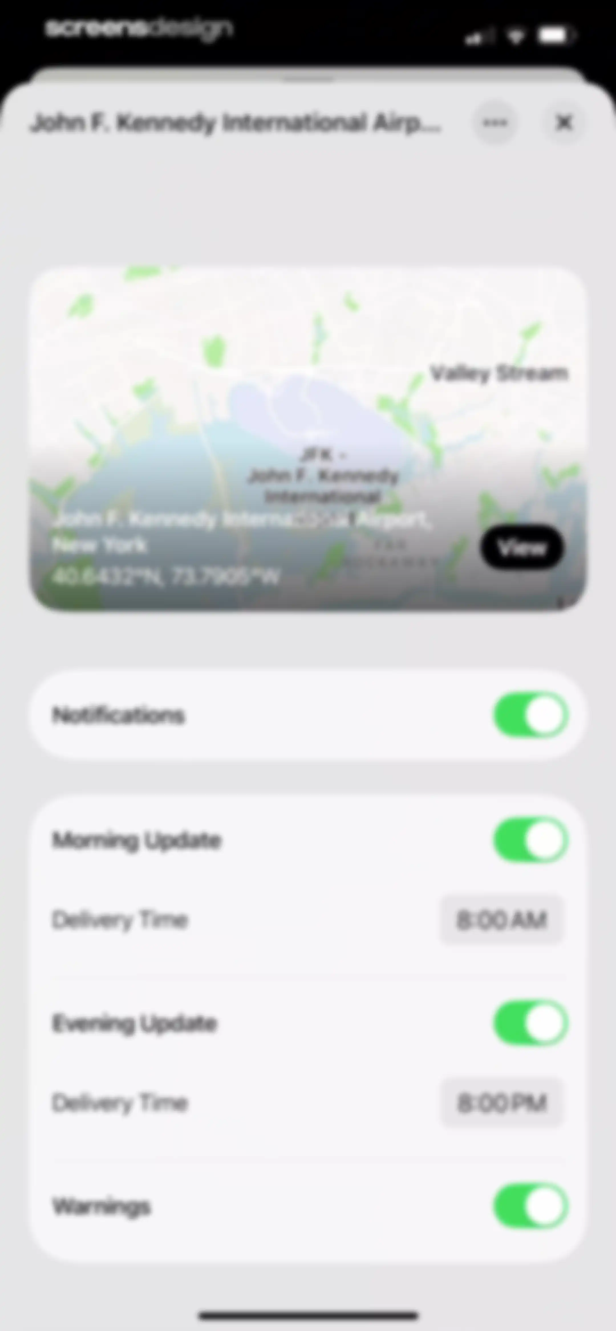Element: Weather Radar screen 80