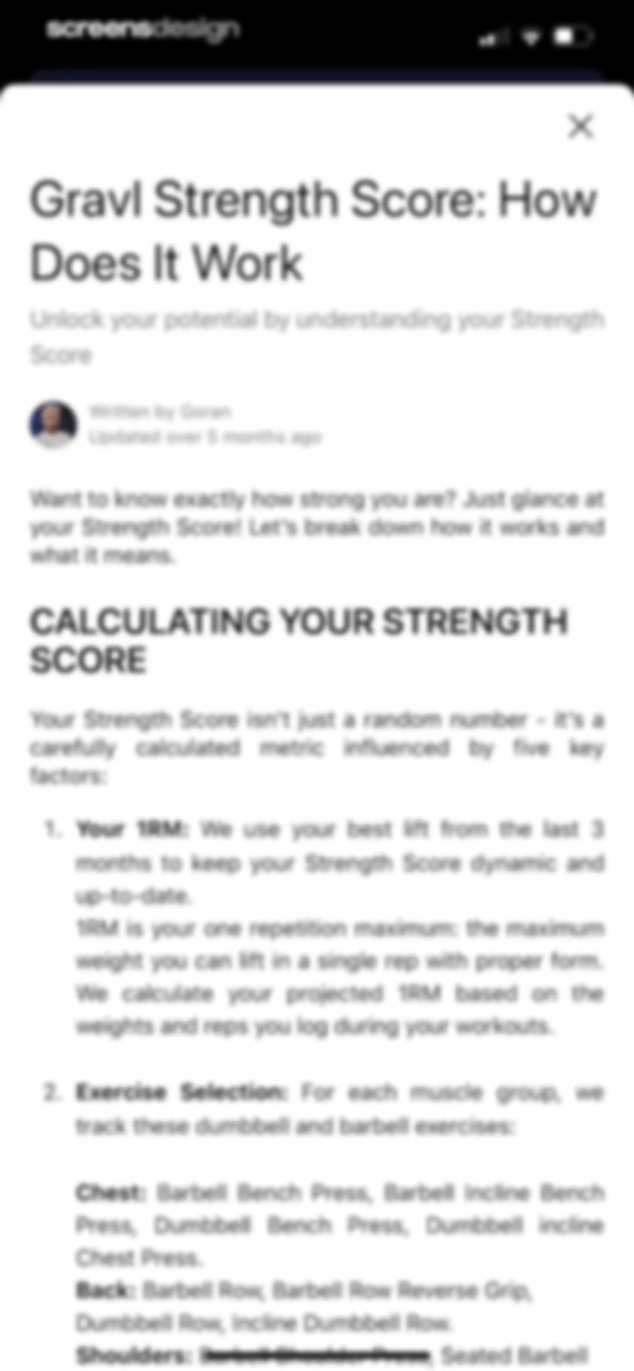 Personal Trainer: Gravl screen 108