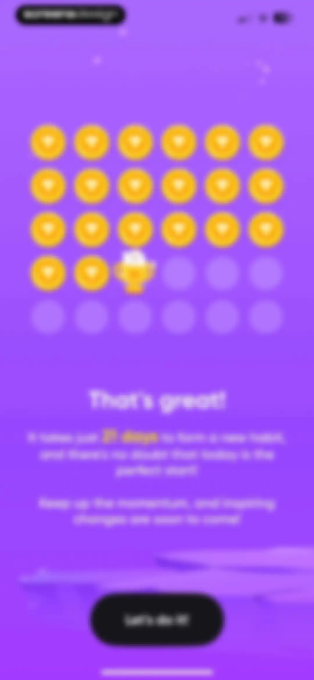 Me+ Lifestyle Routine screen 65