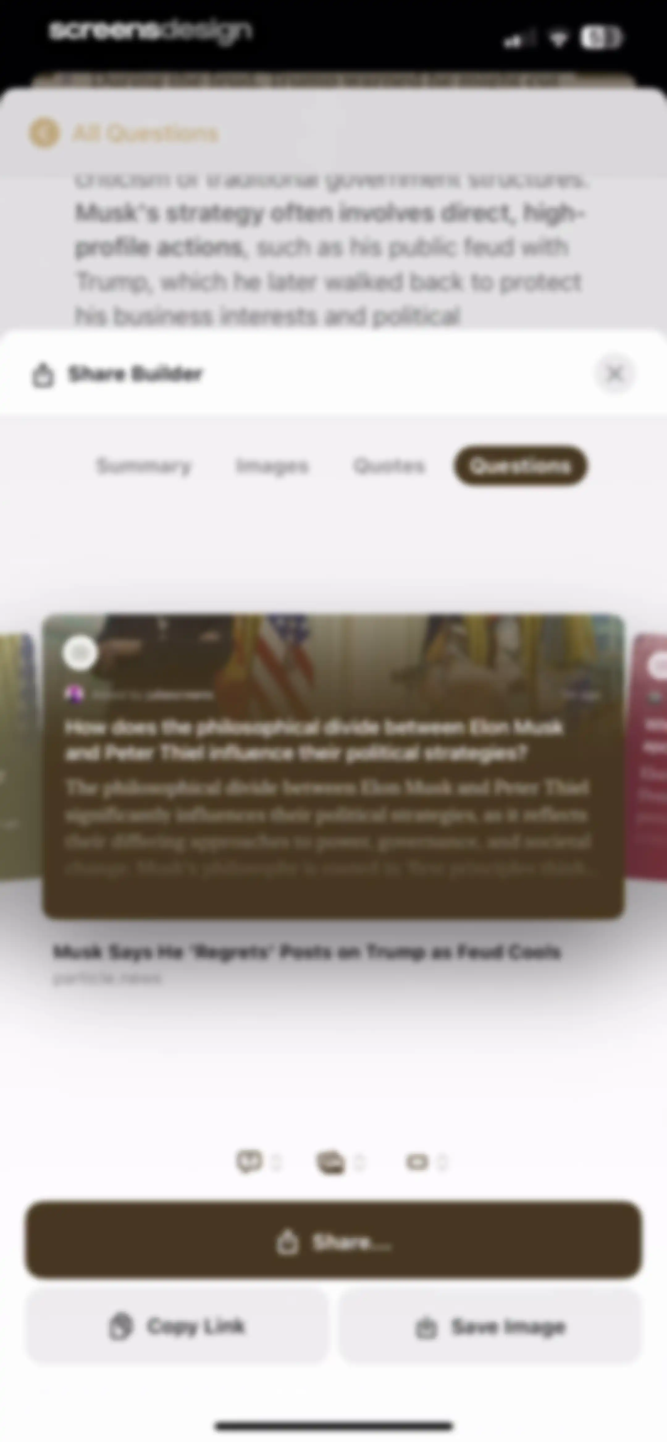 Particle: Personalized News screen 56