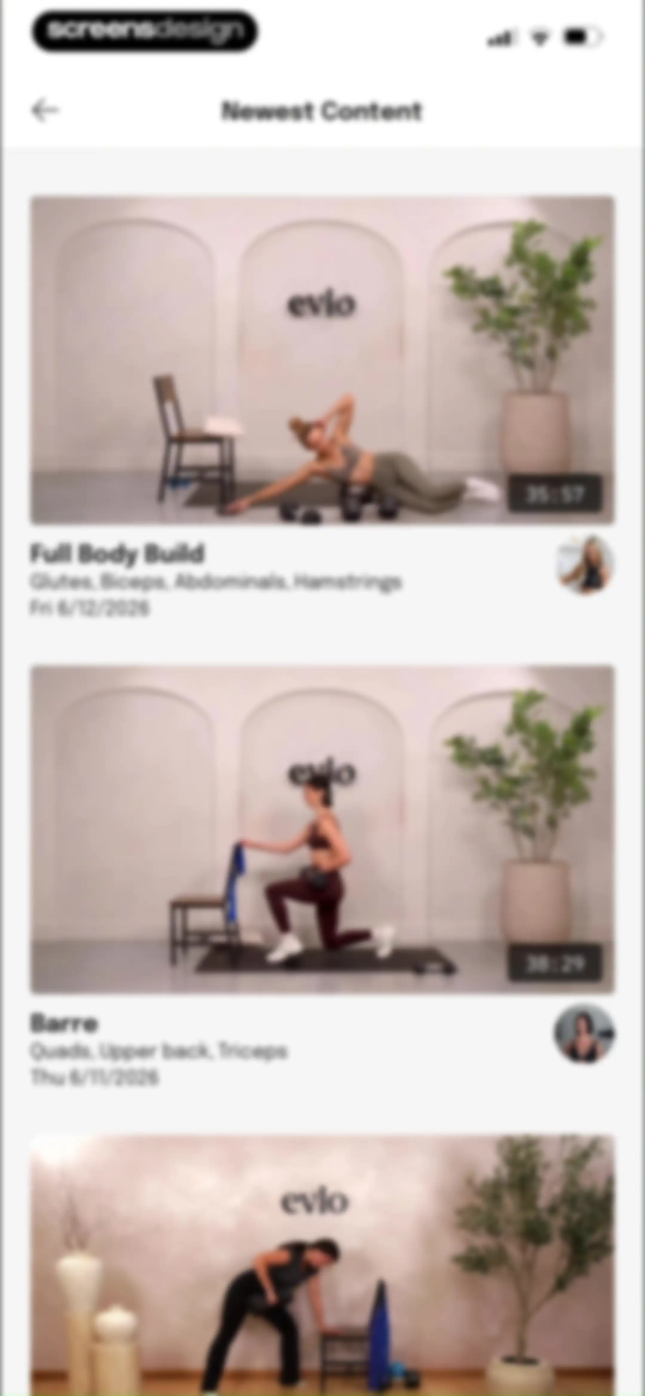Evlo Fitness screen 53