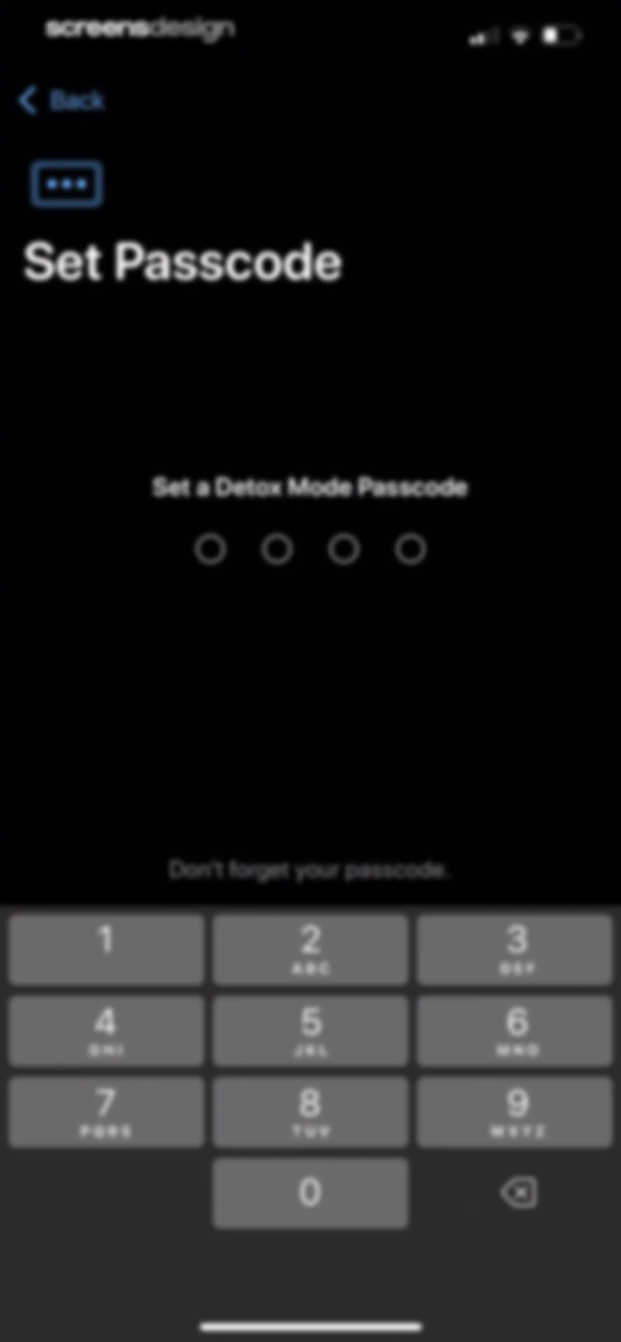 Dumb Phone (dp) screen 72