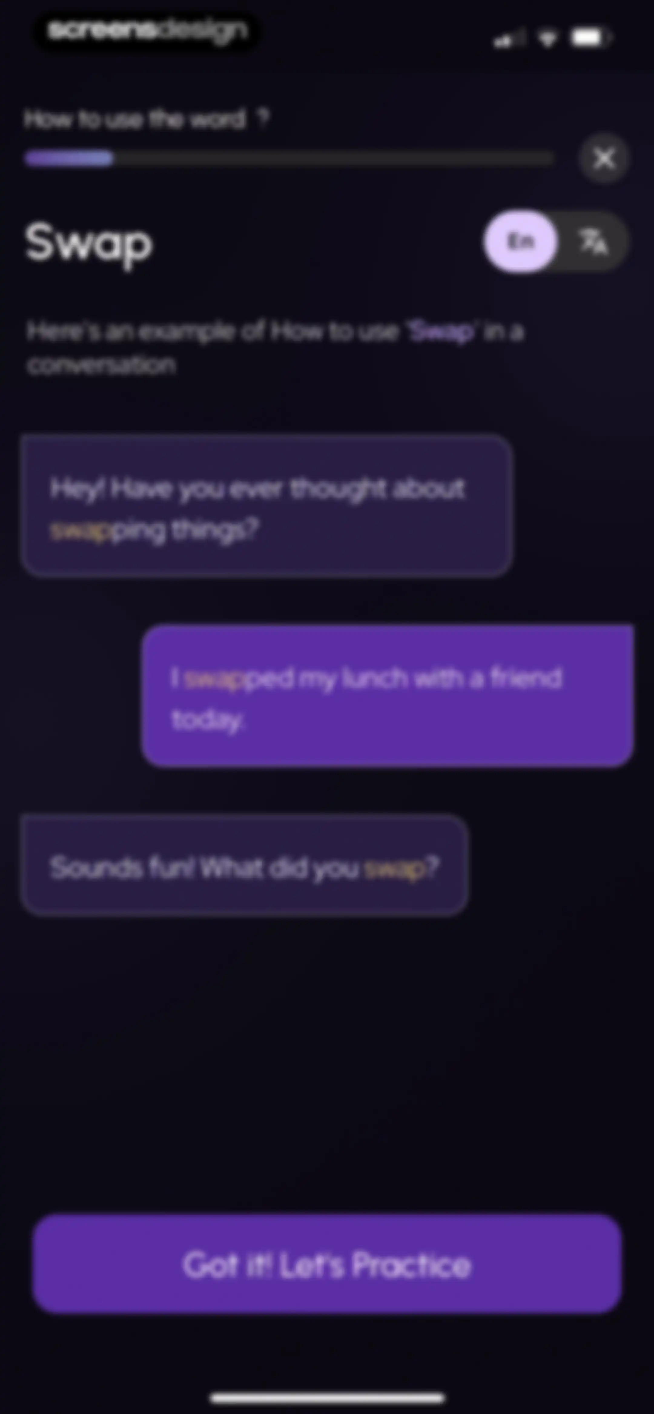 Stimuler- English Speaking App screen 116