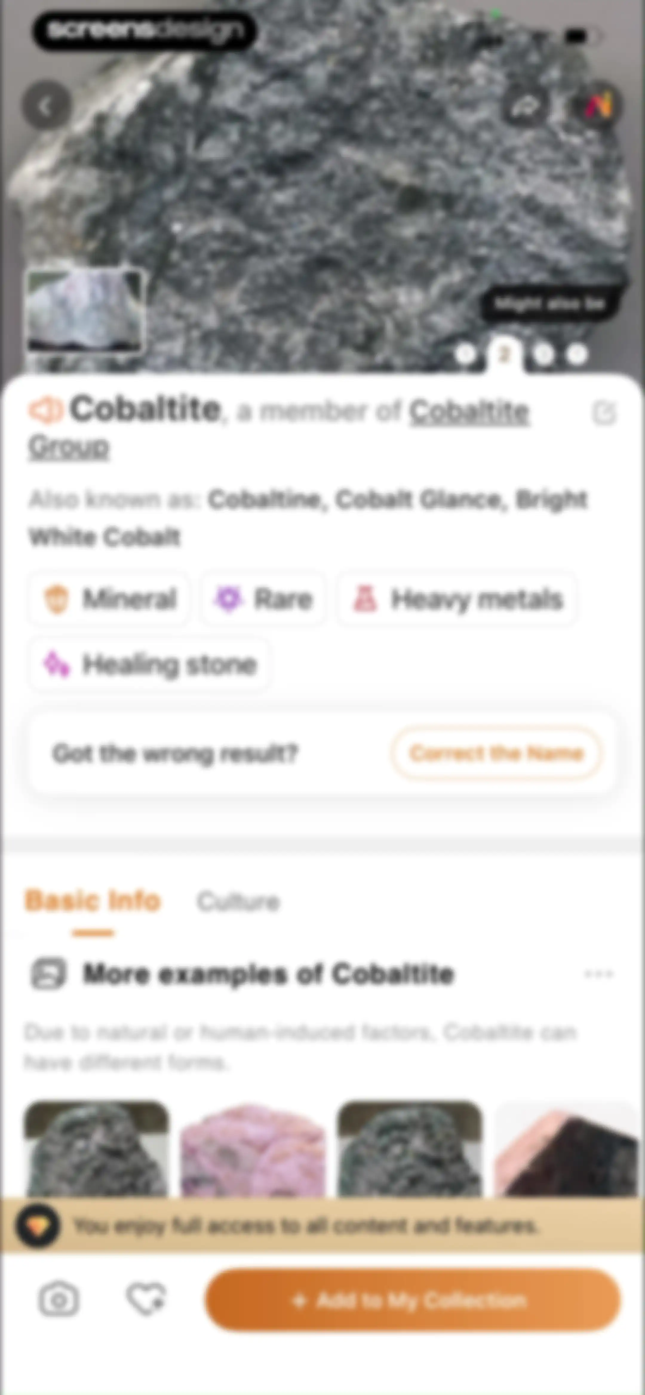 Rock Identifier: Stone ID screen 29