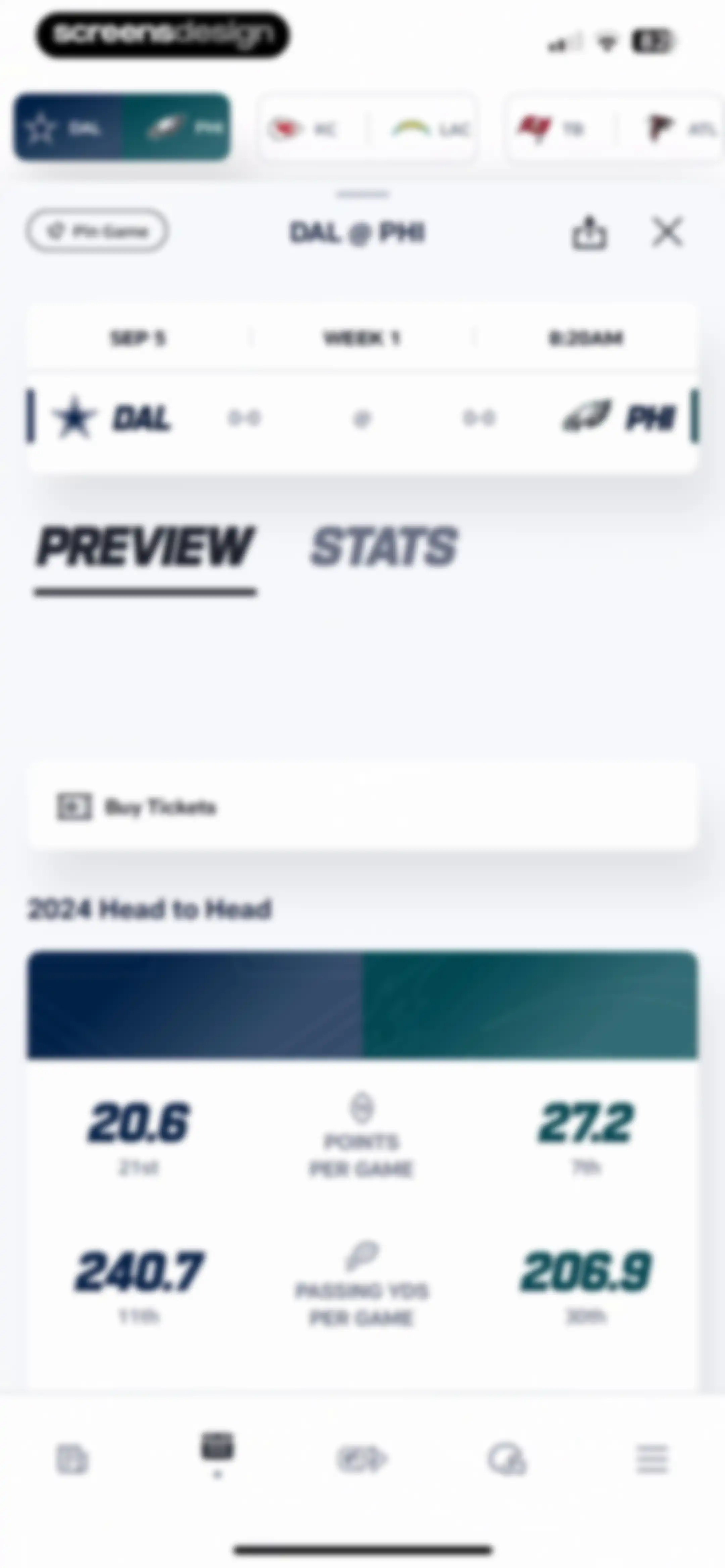 NFL screen 72