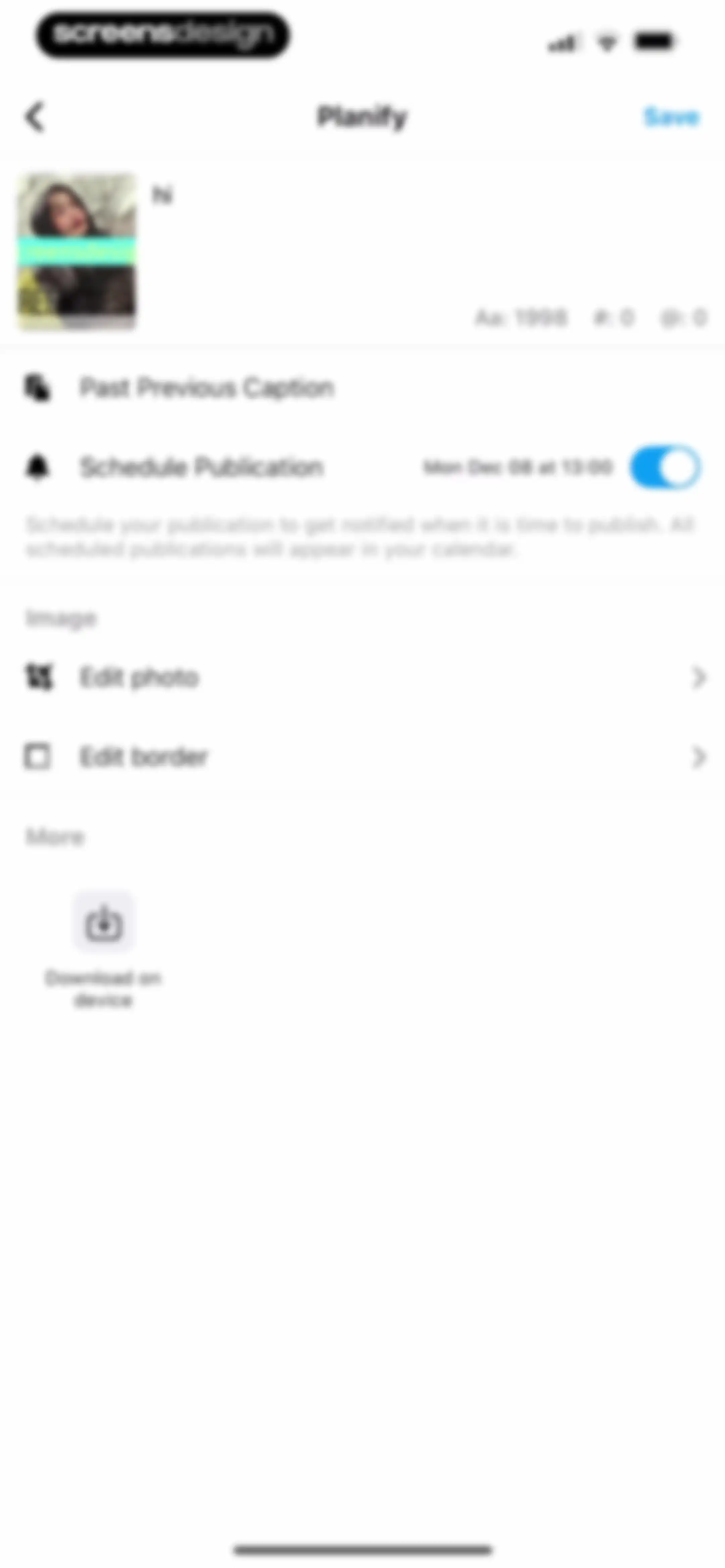 Feed Preview: Planner for IG screen 62