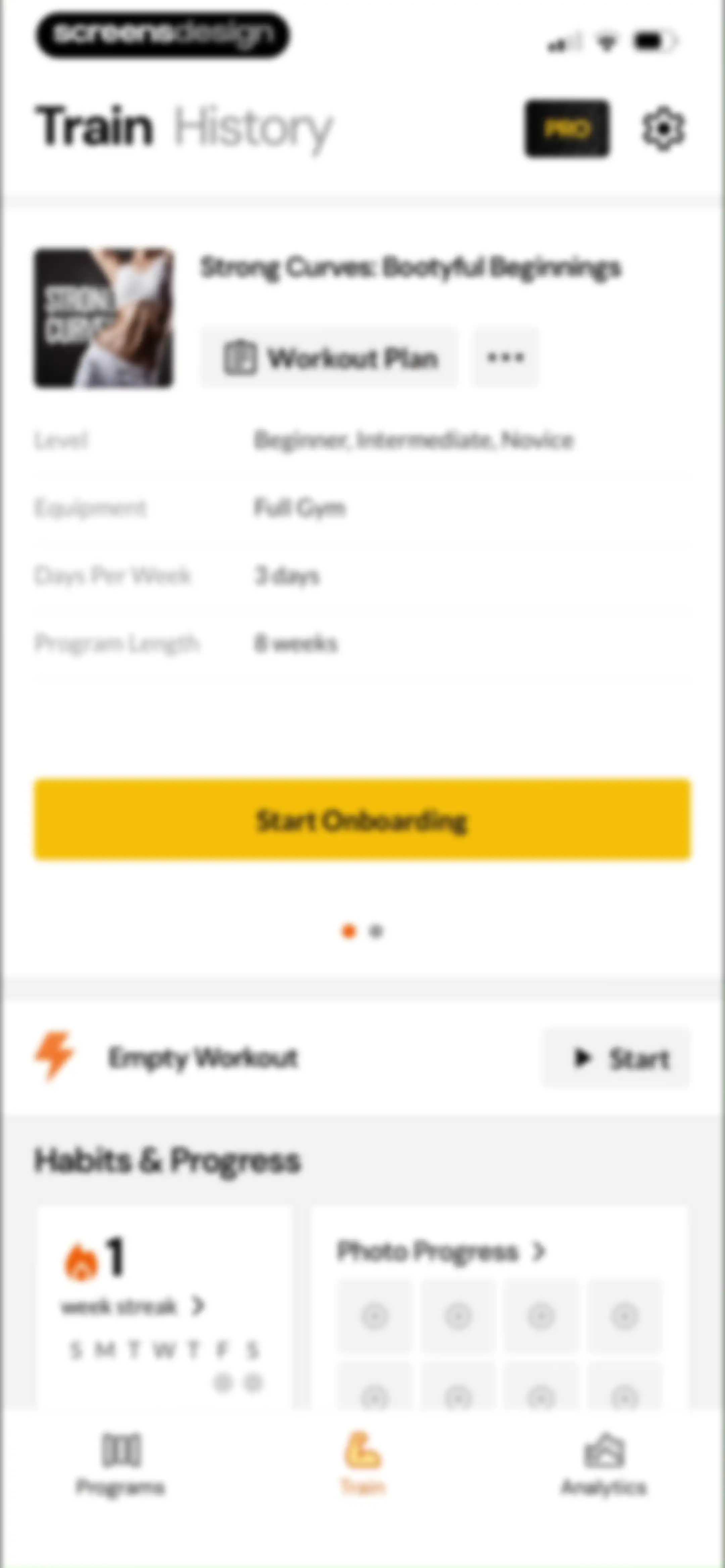 Boostcamp: Workout Programs screen 139