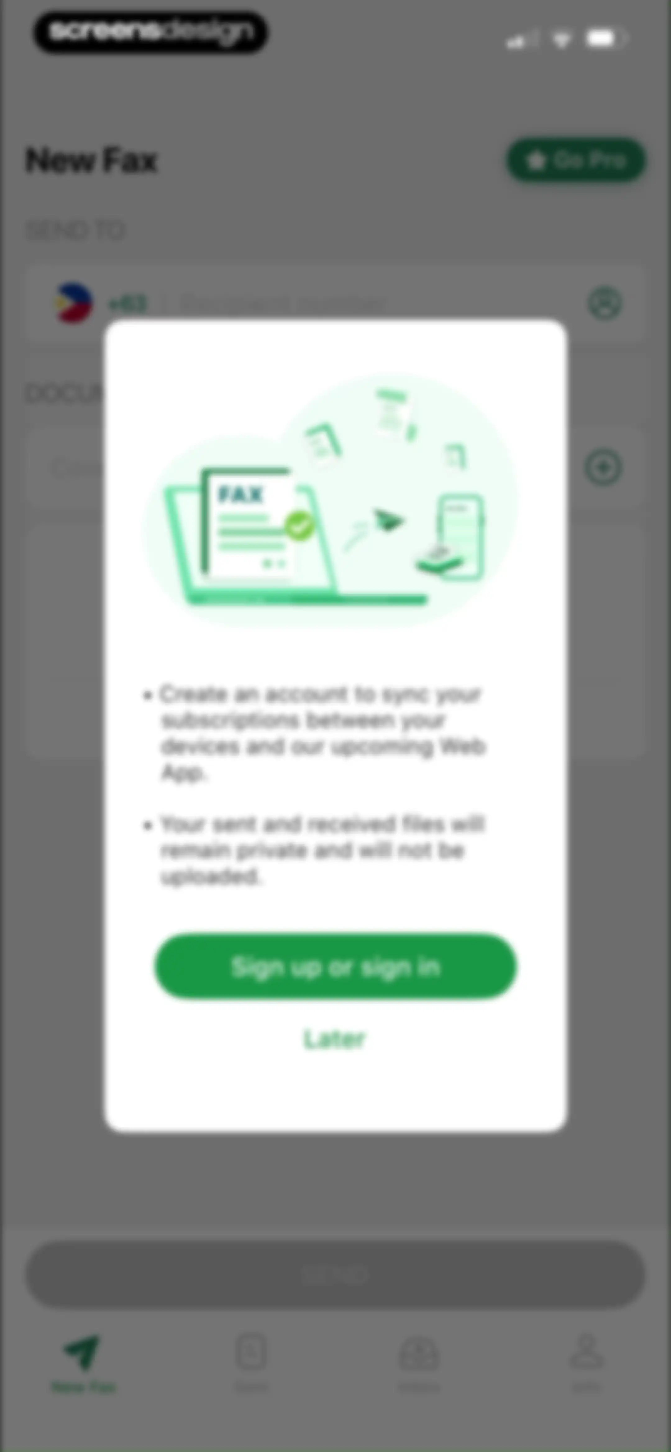 Tiny Fax: Send Fax From iPhone screen 10